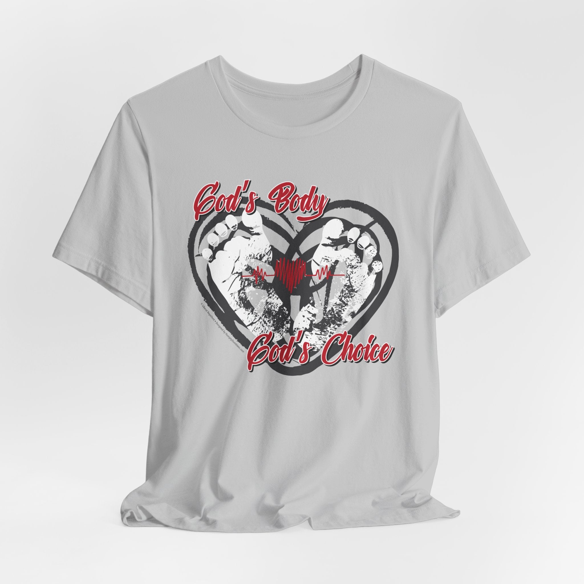 God's Body, God's Choice - Unisex Soft Cotton Short Sleeve T-Shirt