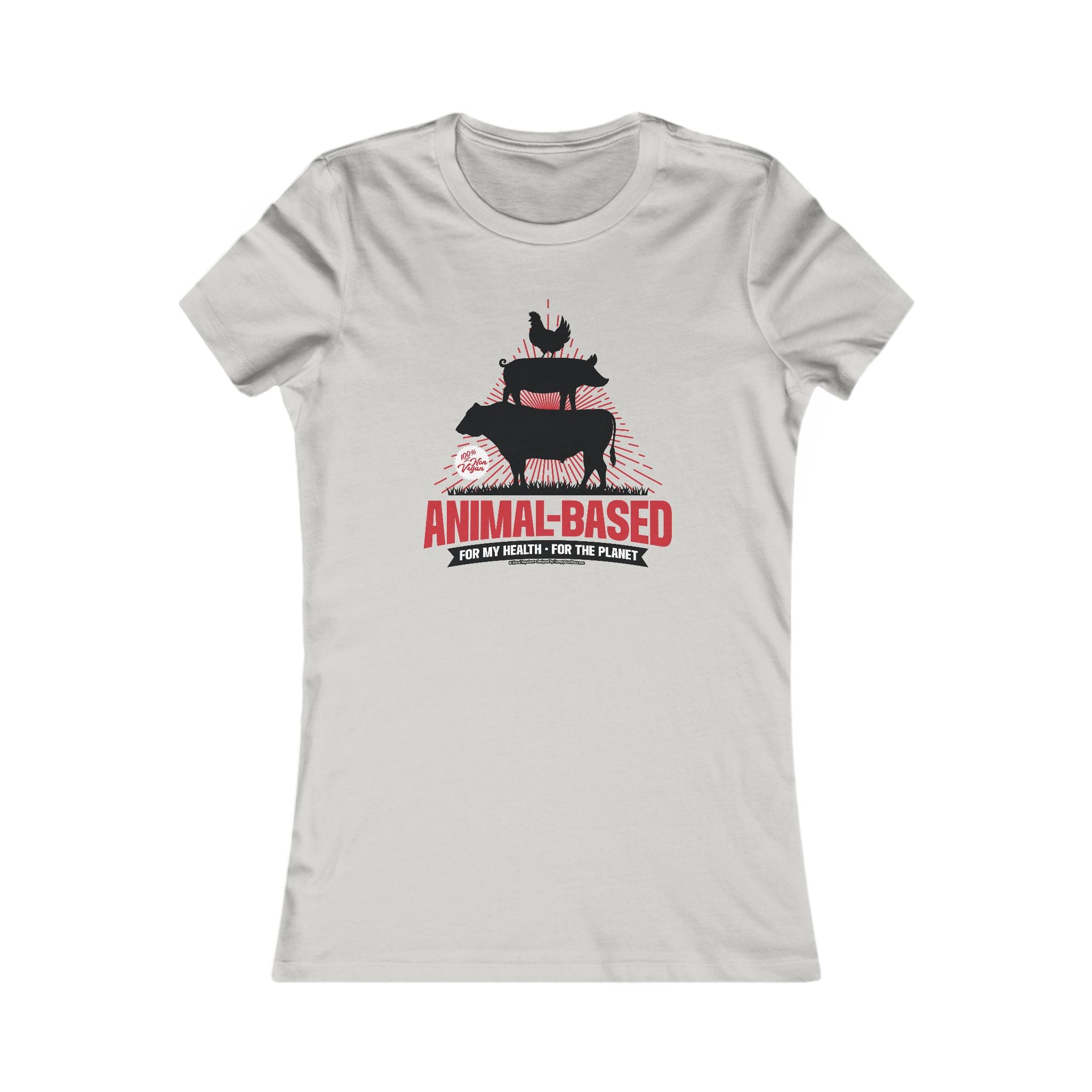 Animal Based - Ladies Soft Cotton Cap Sleeve T-Shirt