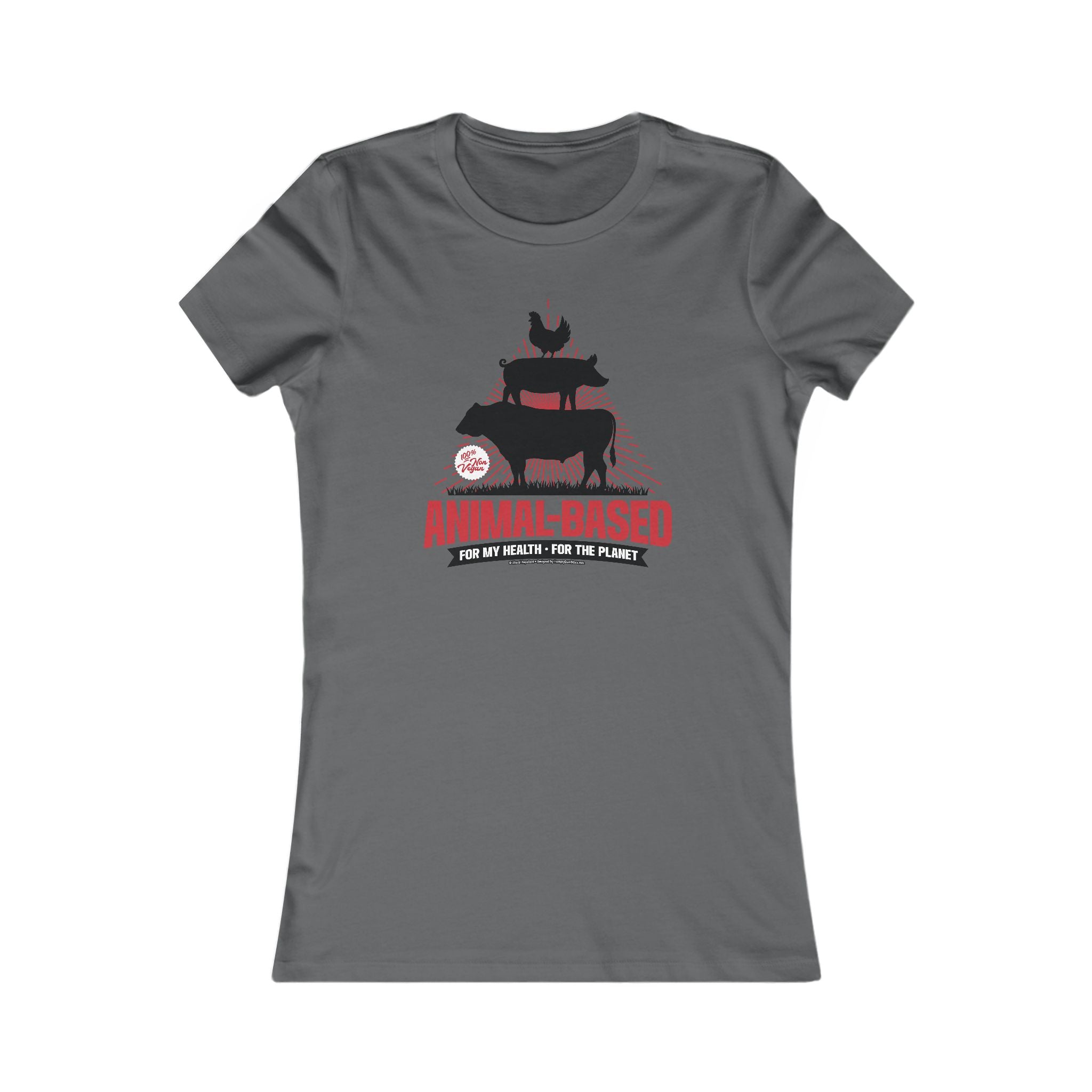 Animal Based - Ladies Soft Cotton Cap Sleeve T-Shirt