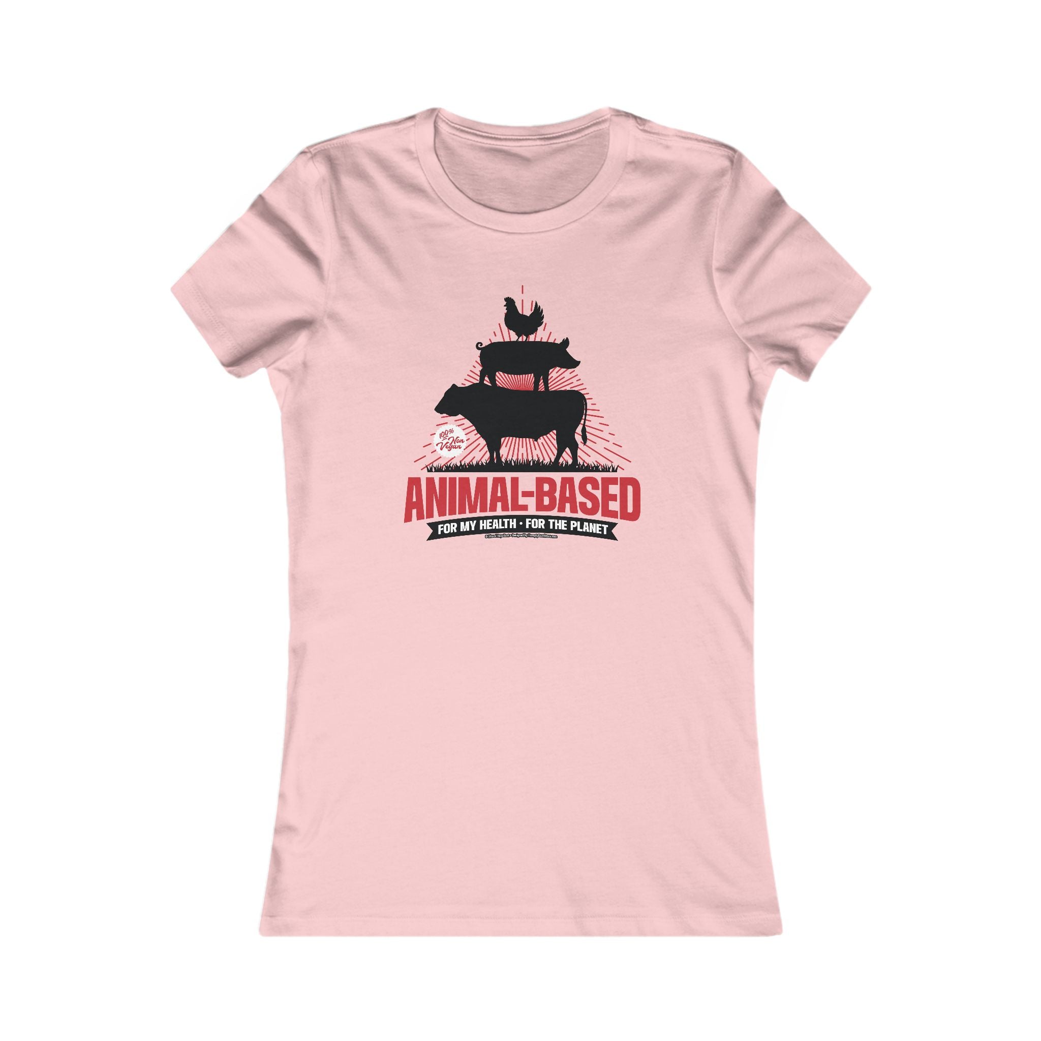 Animal Based - Ladies Soft Cotton Cap Sleeve T-Shirt