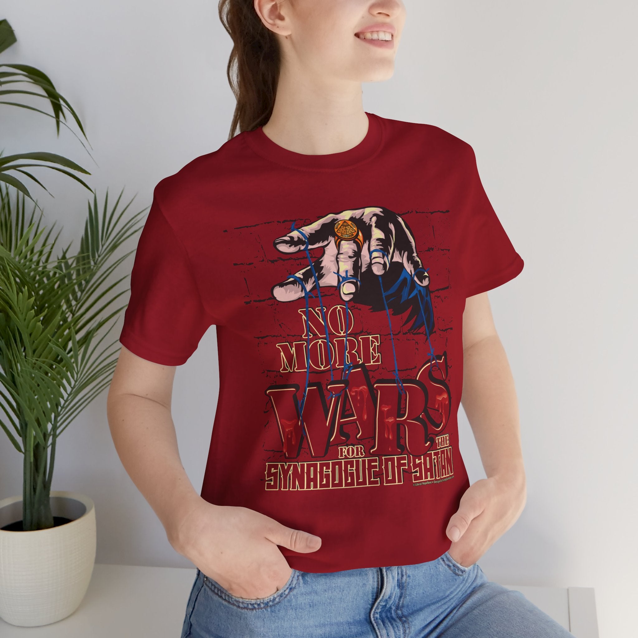 No More Wars for the Synagogue of Satan - Unisex Soft Cotton Short Sleeve T-Shirt