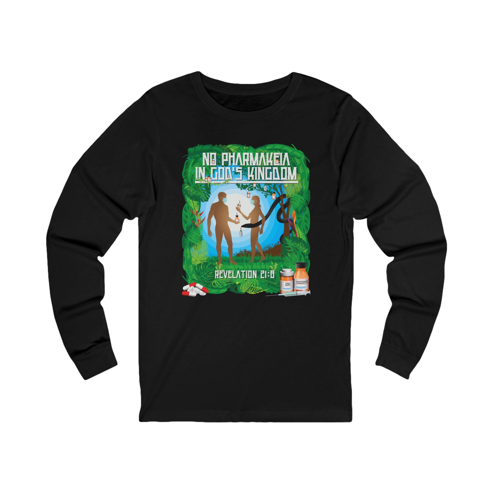 No Pharmakeia In God's Kingdom - Unisex Soft Cotton Long Sleeve T-Shirt