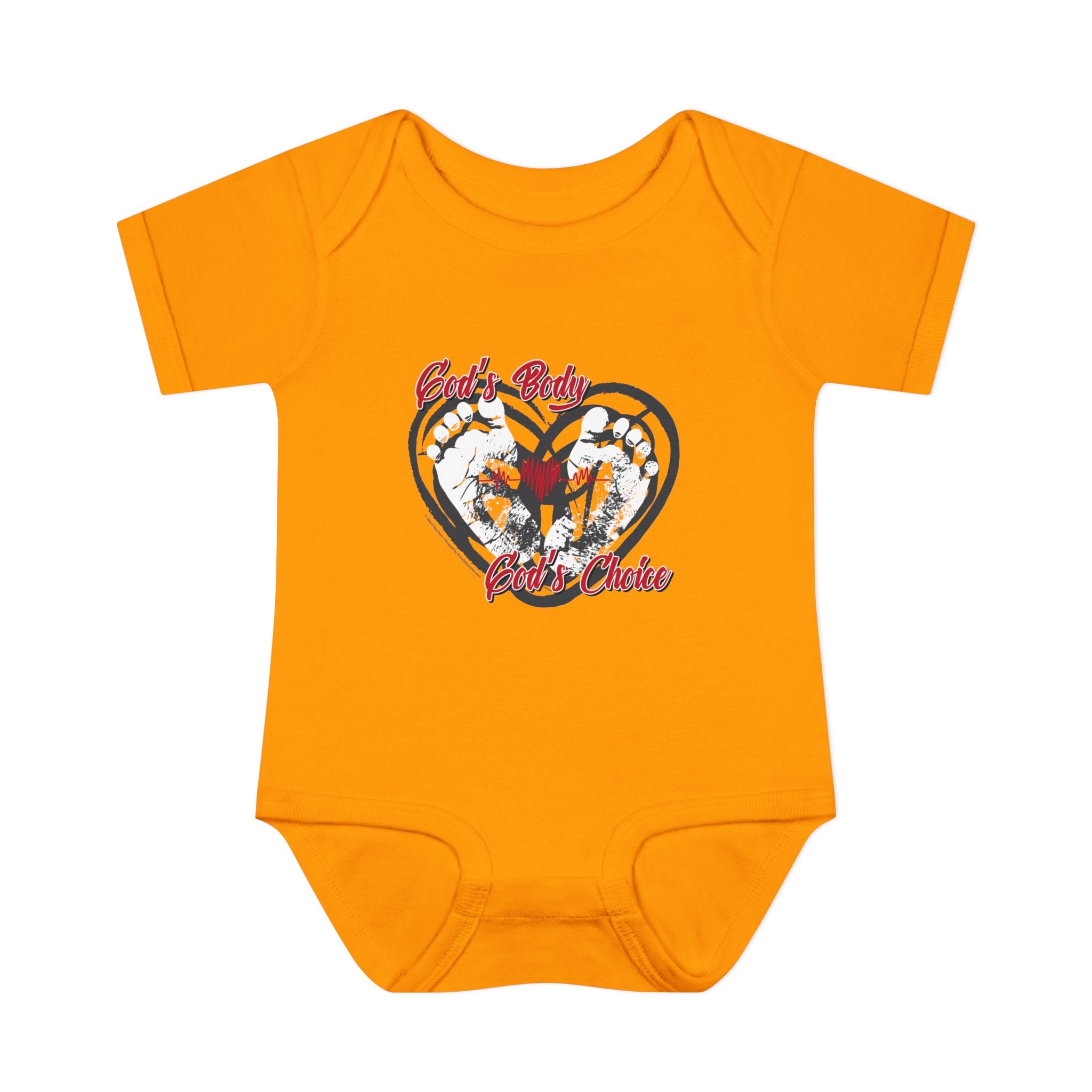 God's Body, God's Choice - Infant Soft Cotton Onsie Bodysuit