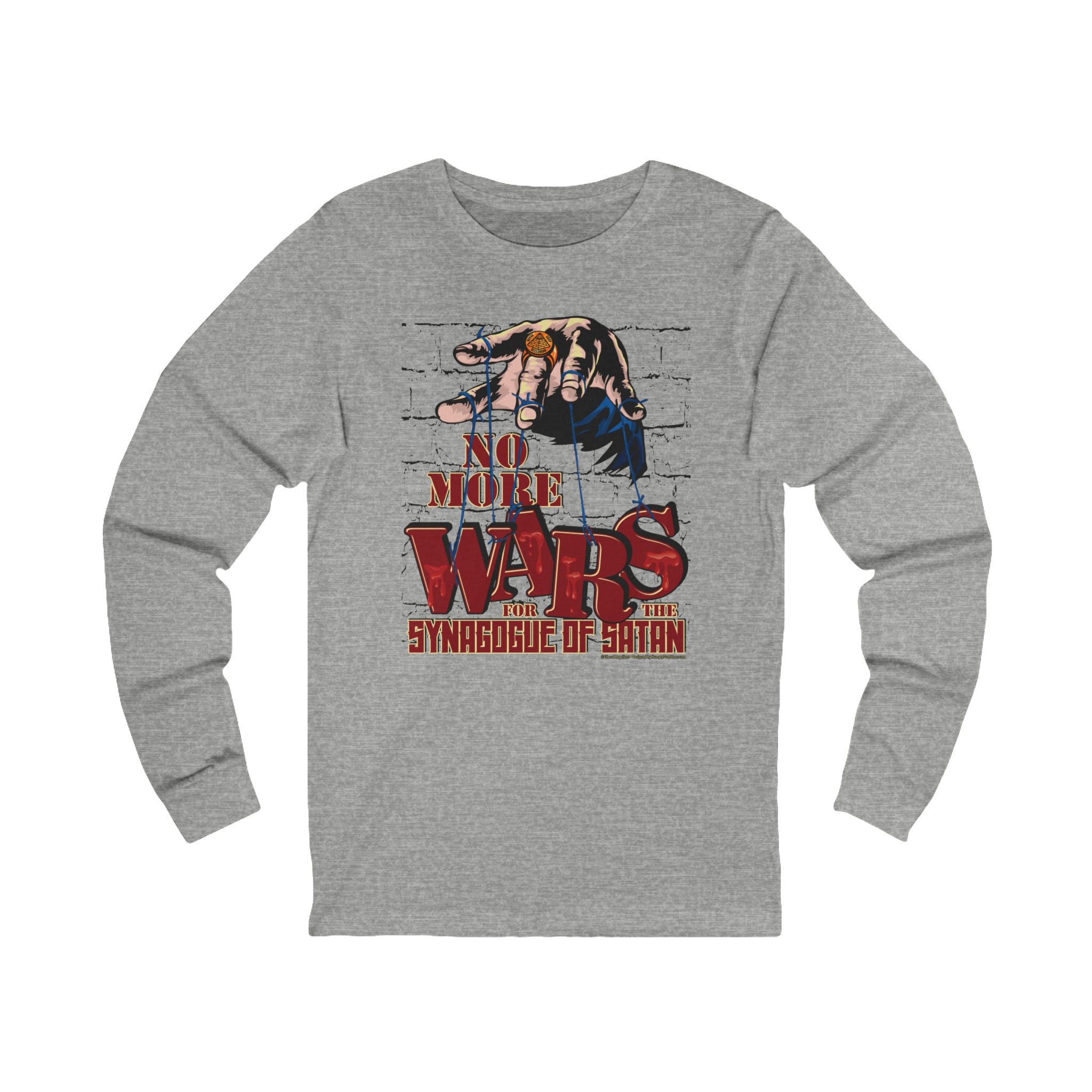 No More Wars for the Synagogue of Satan - Unisex Soft Cotton Long Sleeve T-Shirt