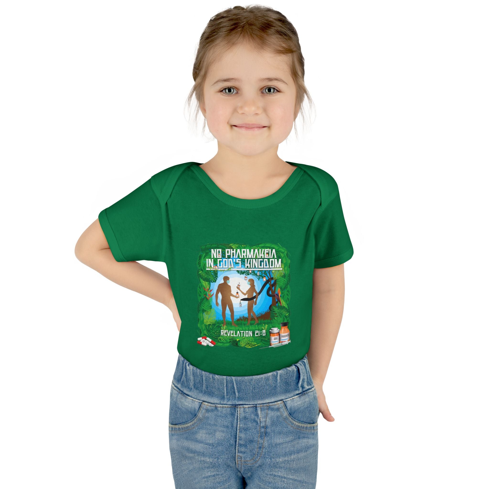 No Pharmakeia in God's Kingdom - Infant Soft Cotton Onsie Bodysuit