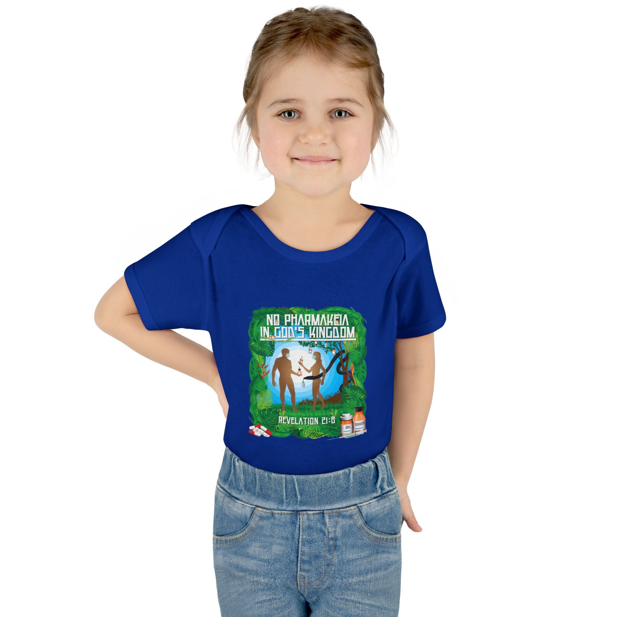 No Pharmakeia in God's Kingdom - Infant Soft Cotton Onsie Bodysuit