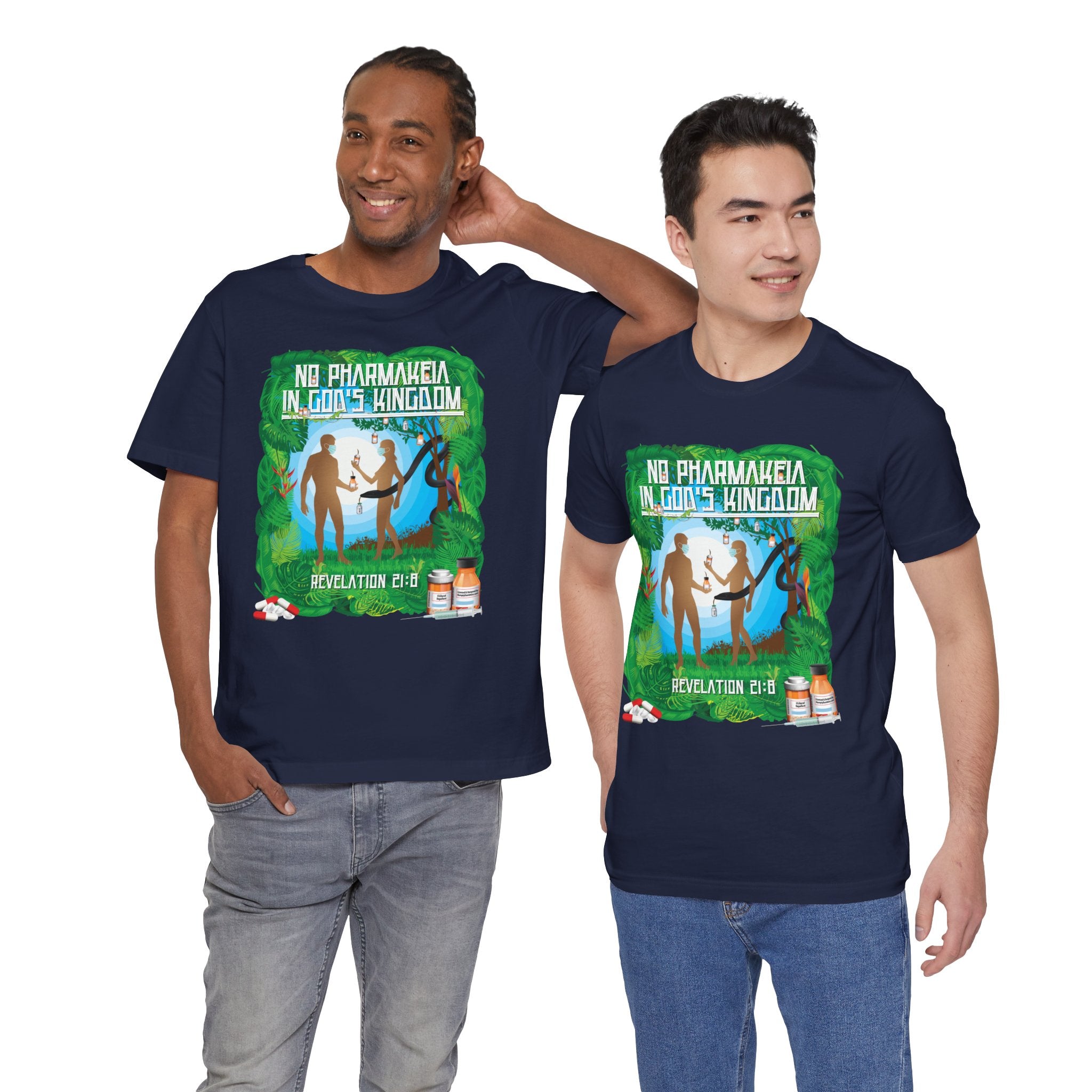 No Pharmakeia in God's Kingdom - Unisex Soft Cotton Short Sleeve T-Shirt