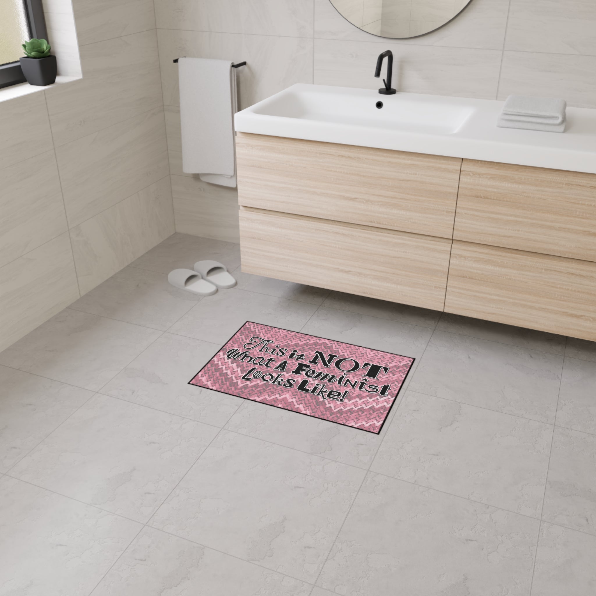 This is NOT What a Feminist Looks Like - Heavy Duty Floor Mat