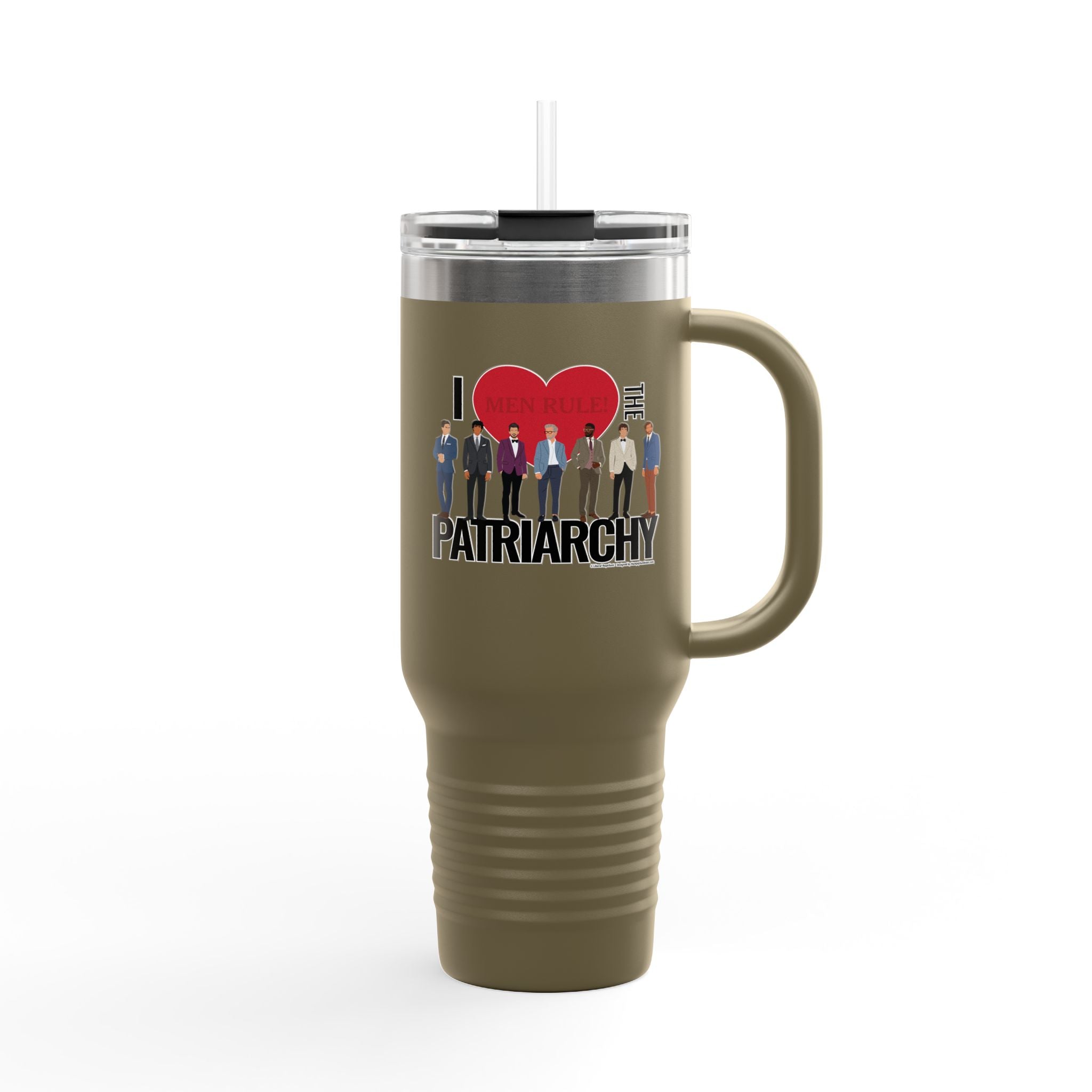 I Heart the Patriarchy (The Good 'Ol Boys Club Edition) - 40oz Insulated Travel Mug