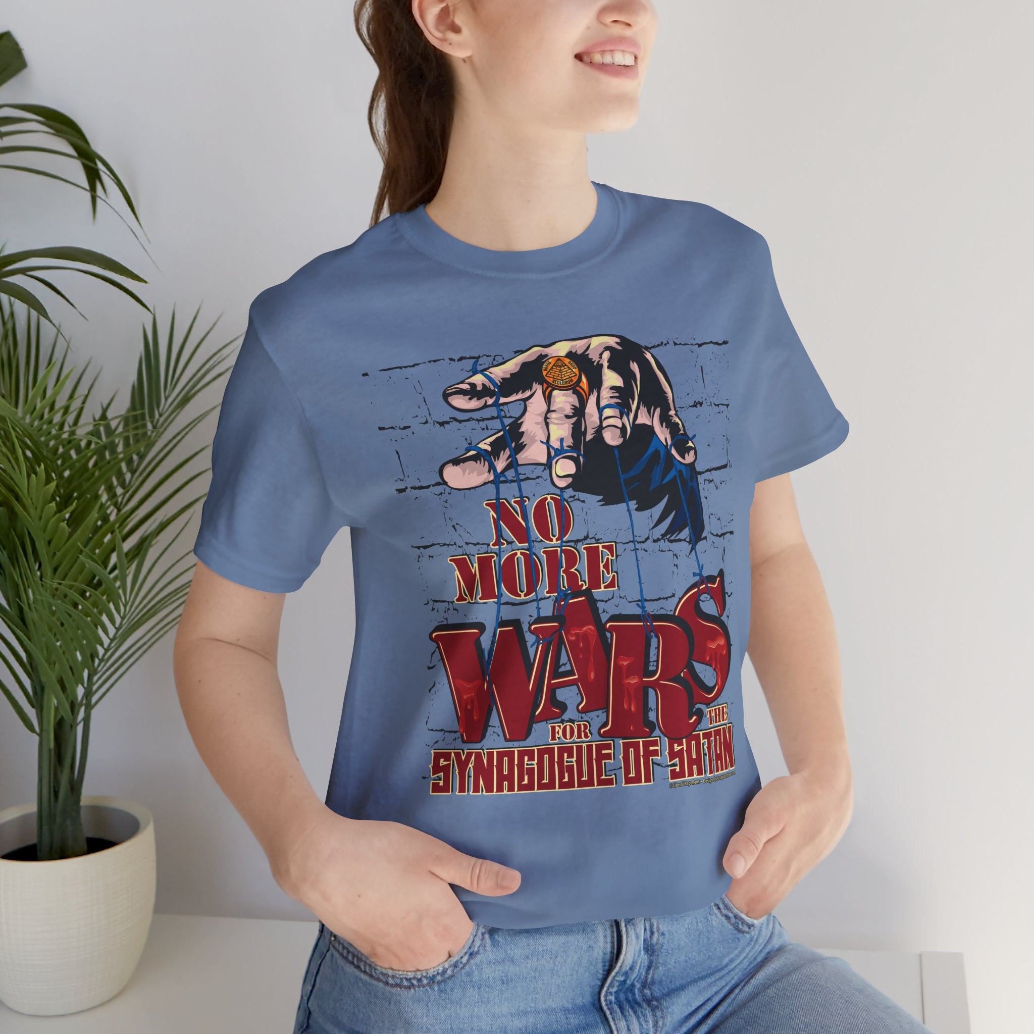 No More Wars for the Synagogue of Satan - Unisex Soft Cotton Short Sleeve T-Shirt