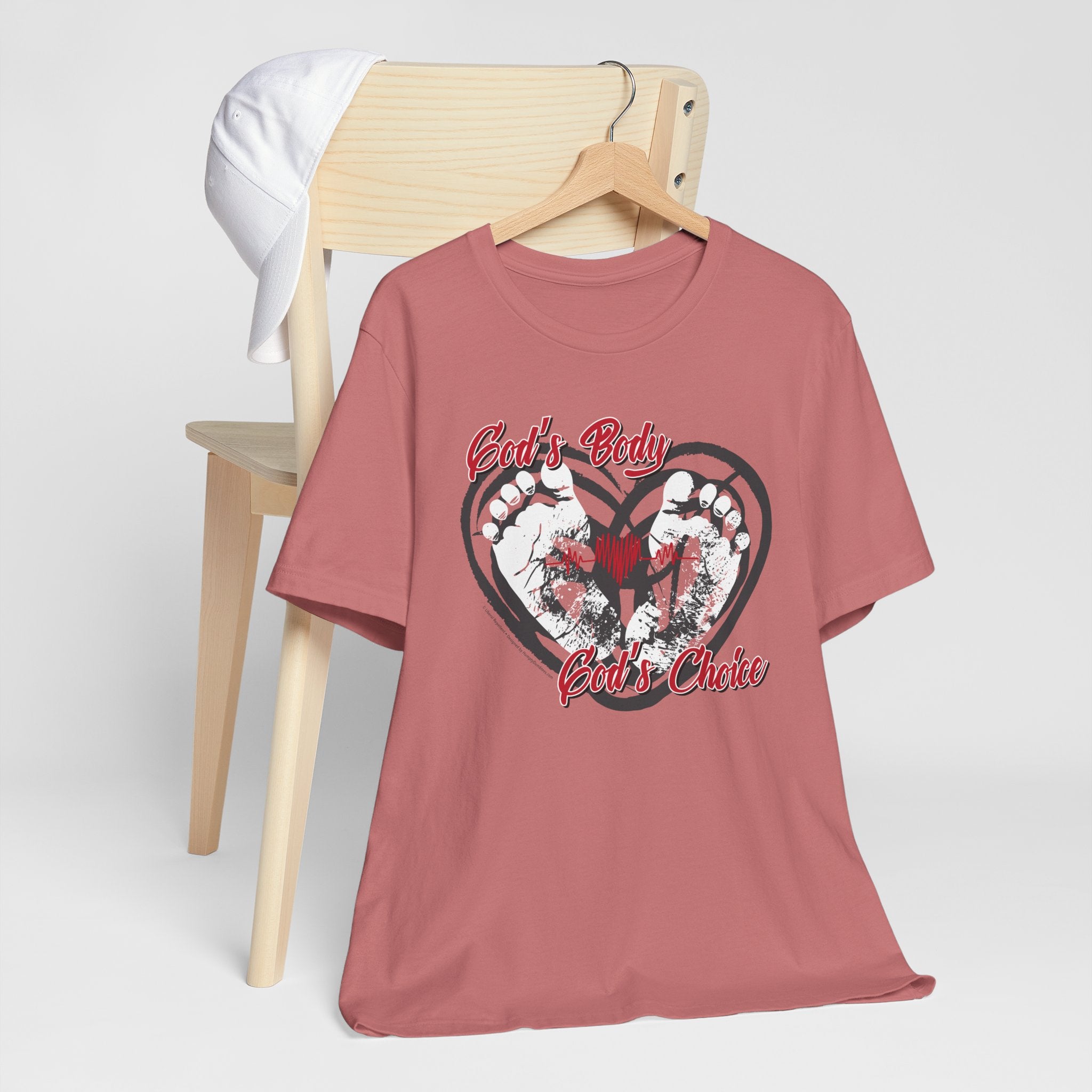 God's Body, God's Choice - Unisex Soft Cotton Short Sleeve T-Shirt