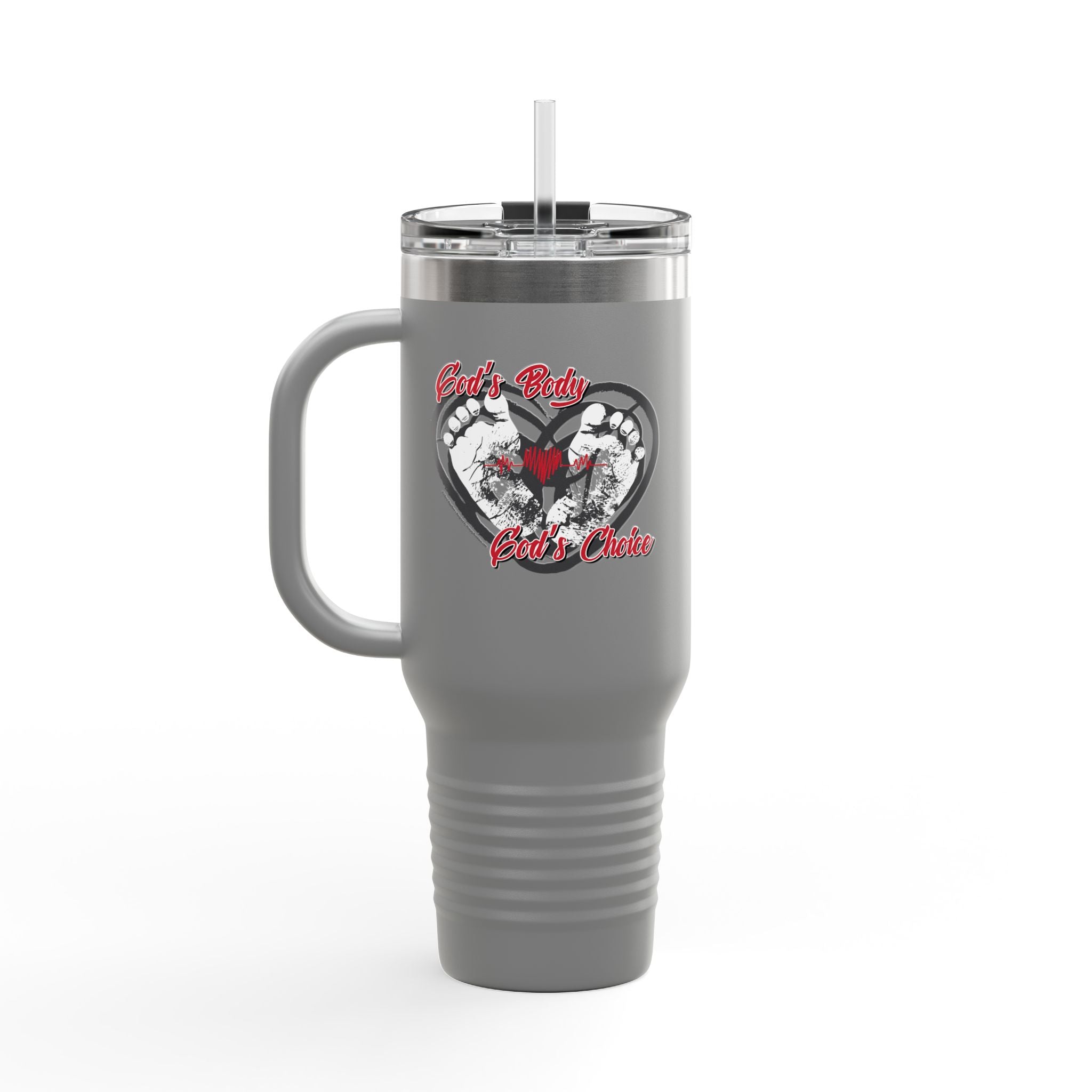 God's Body, God's Choice - 40oz Insulated Travel Mug