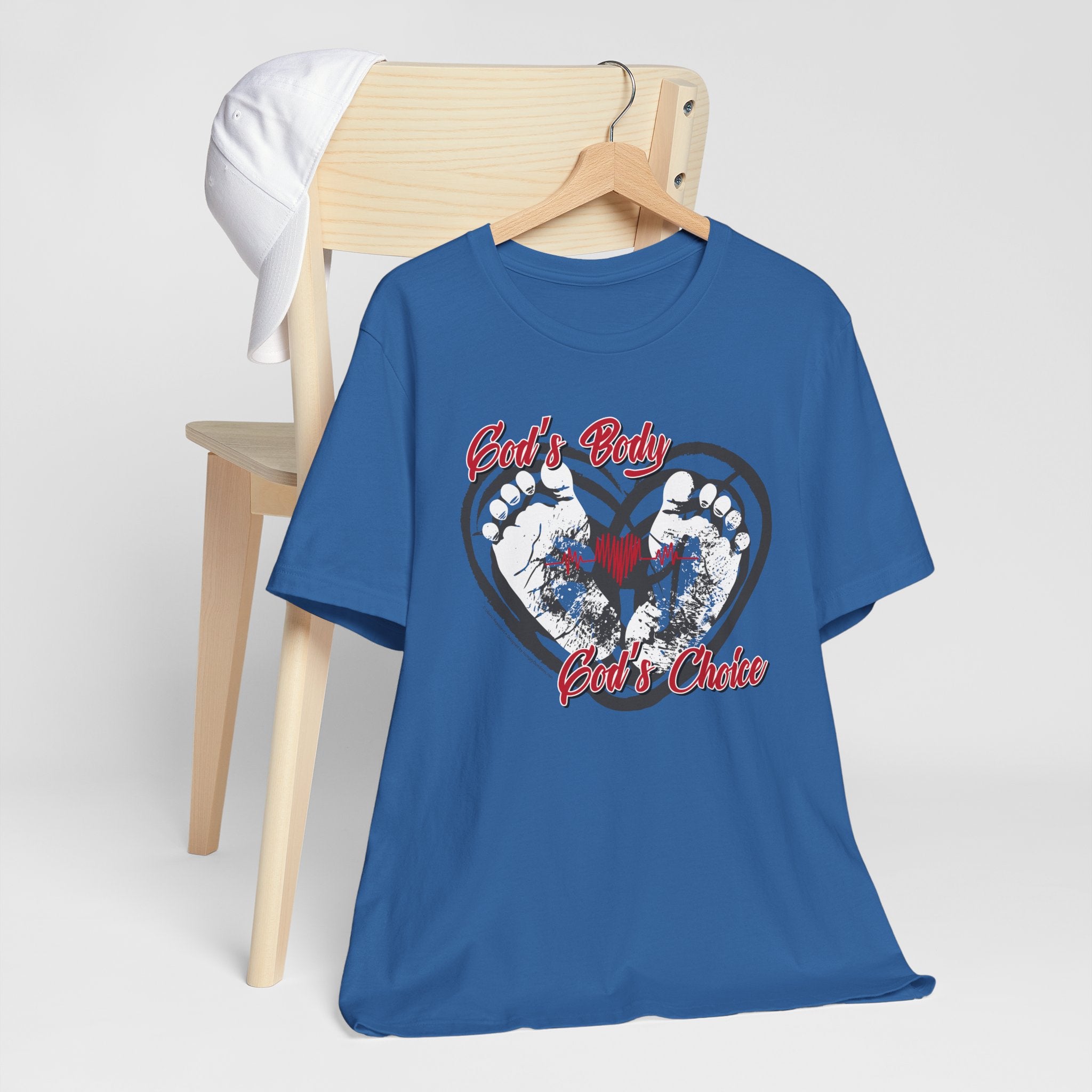 God's Body, God's Choice - Unisex Soft Cotton Short Sleeve T-Shirt