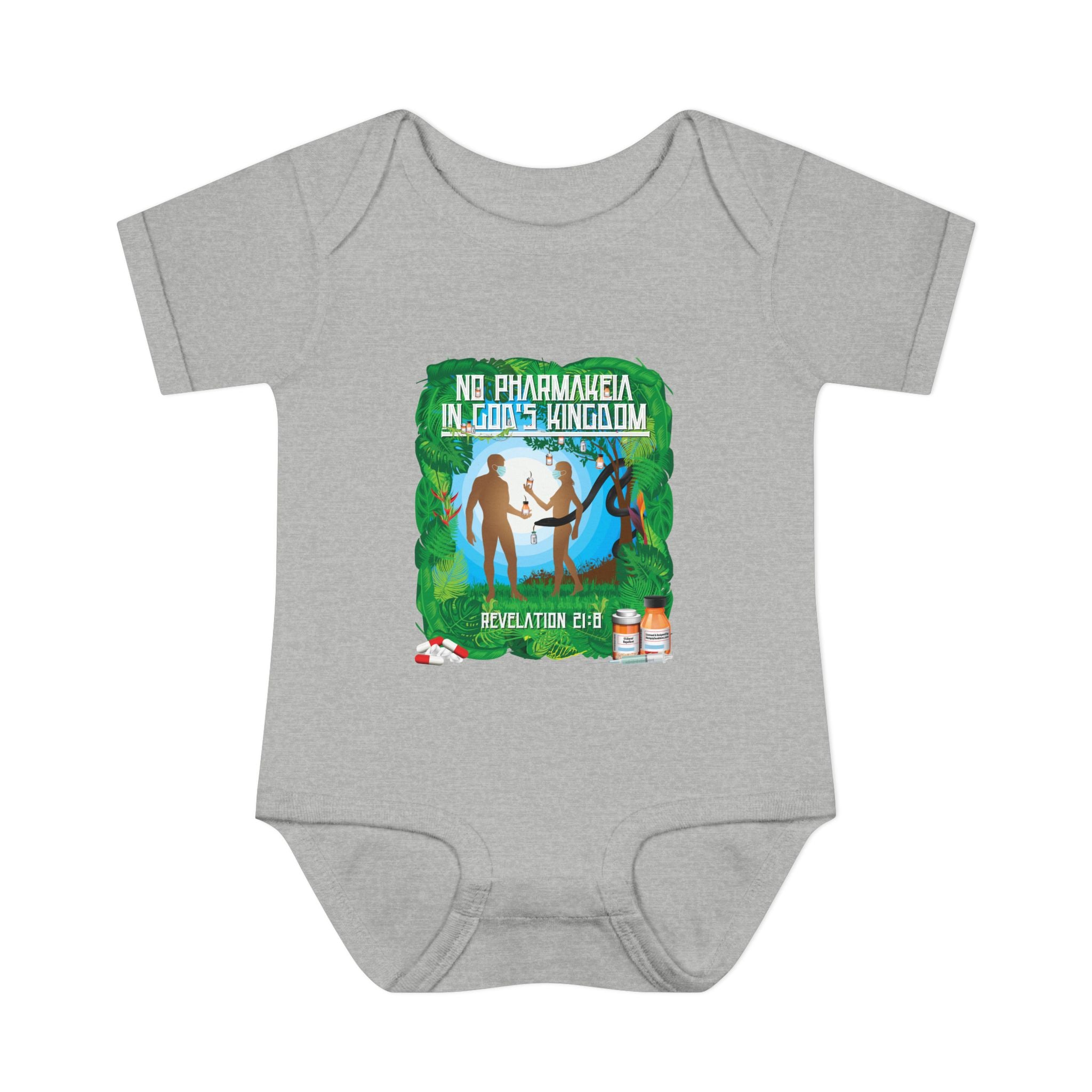 No Pharmakeia in God's Kingdom - Infant Soft Cotton Onsie Bodysuit