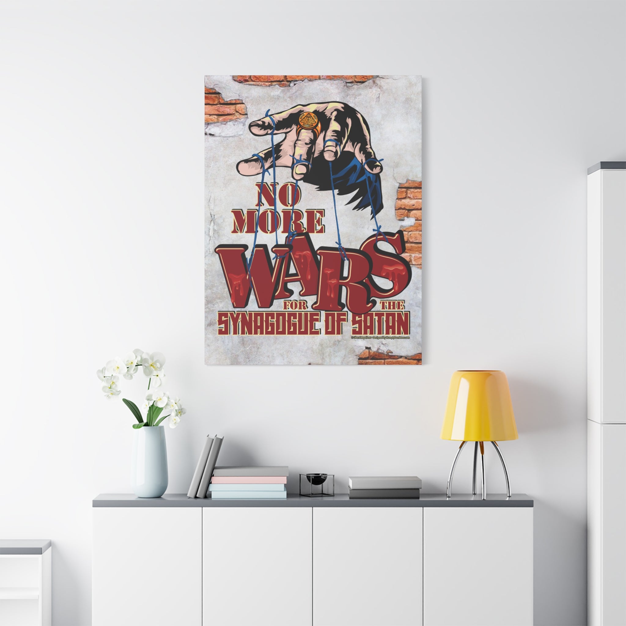 No More Wars for the Synagogue of Satan - Gallery Wrapped Canvas Wall Art