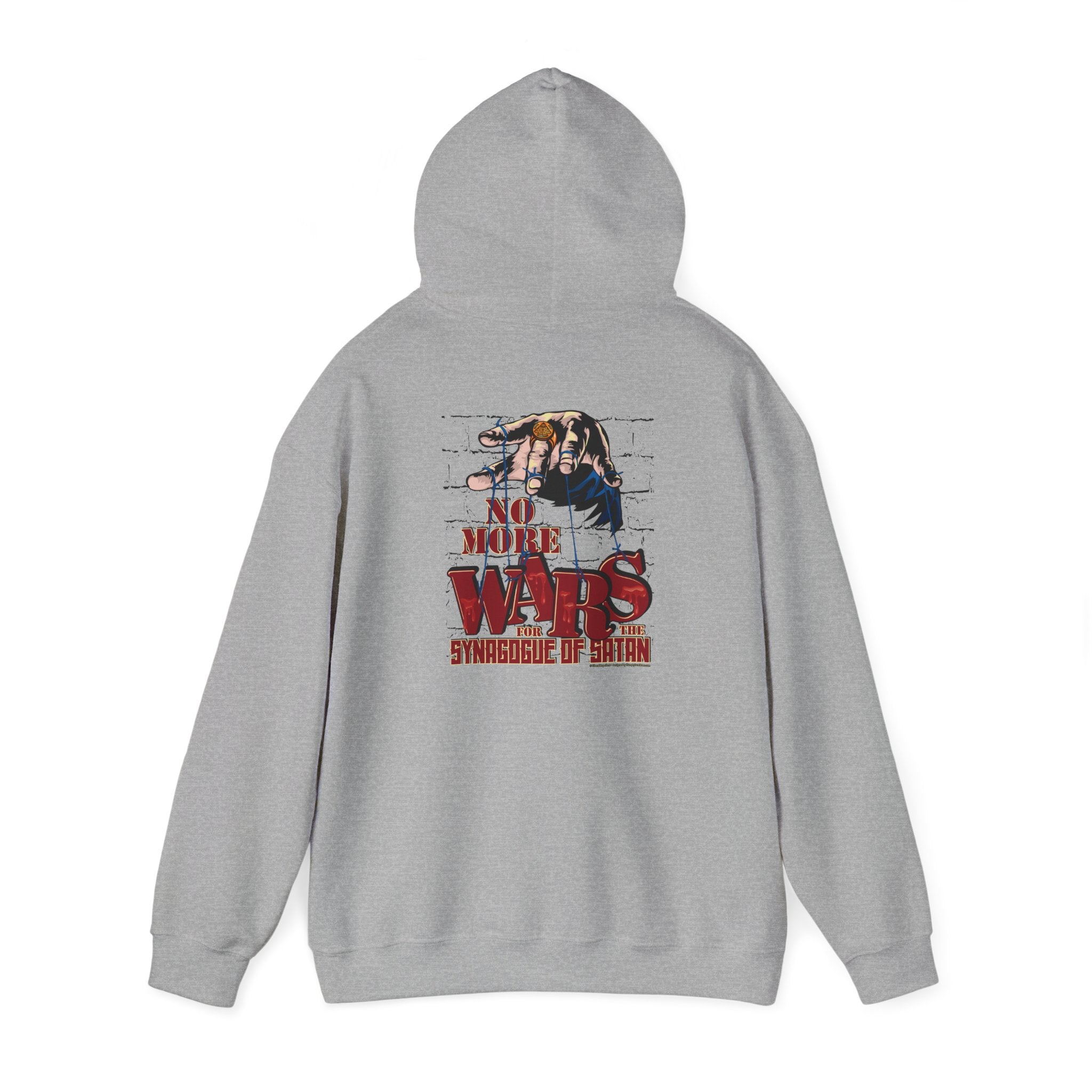No More Wars for the Synagogue of Satan - Unisex Heavy Blend™ Hooded Sweatshirt