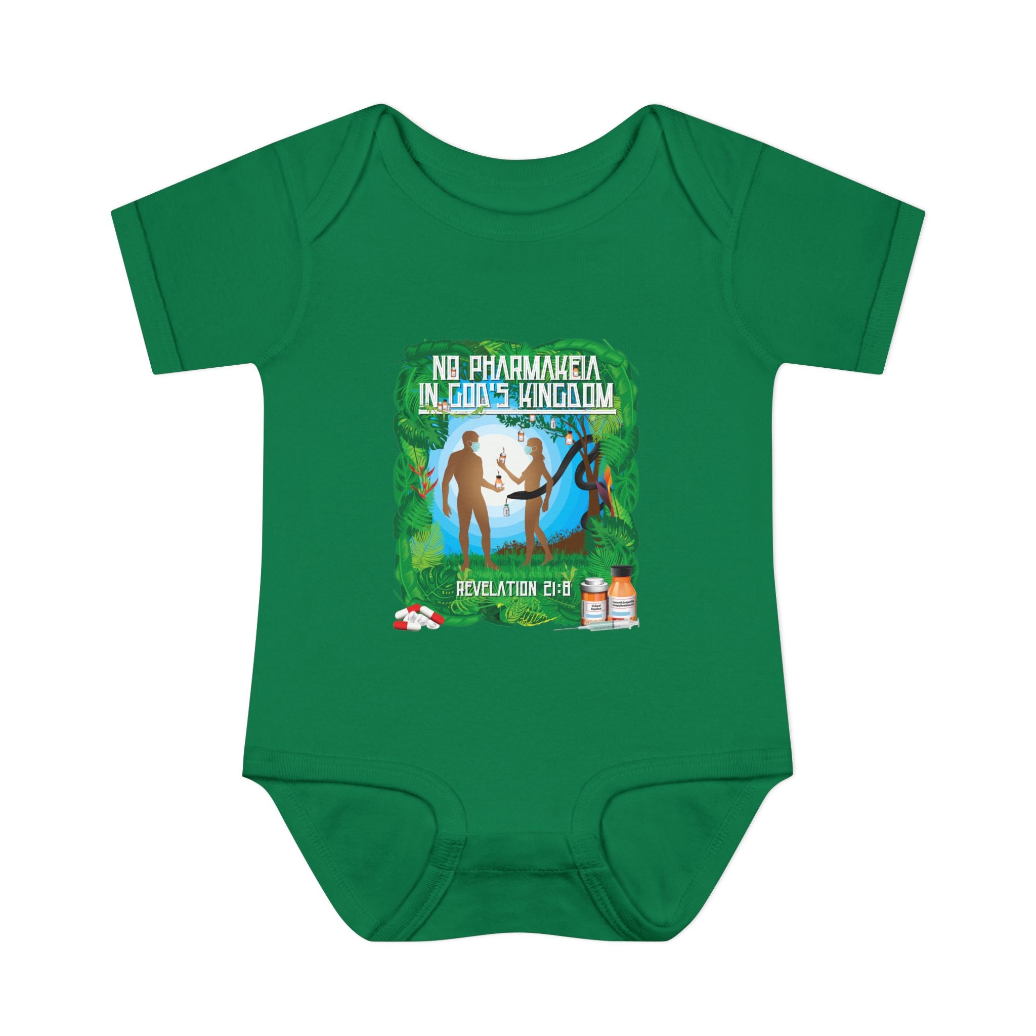 No Pharmakeia in God's Kingdom - Infant Soft Cotton Onsie Bodysuit