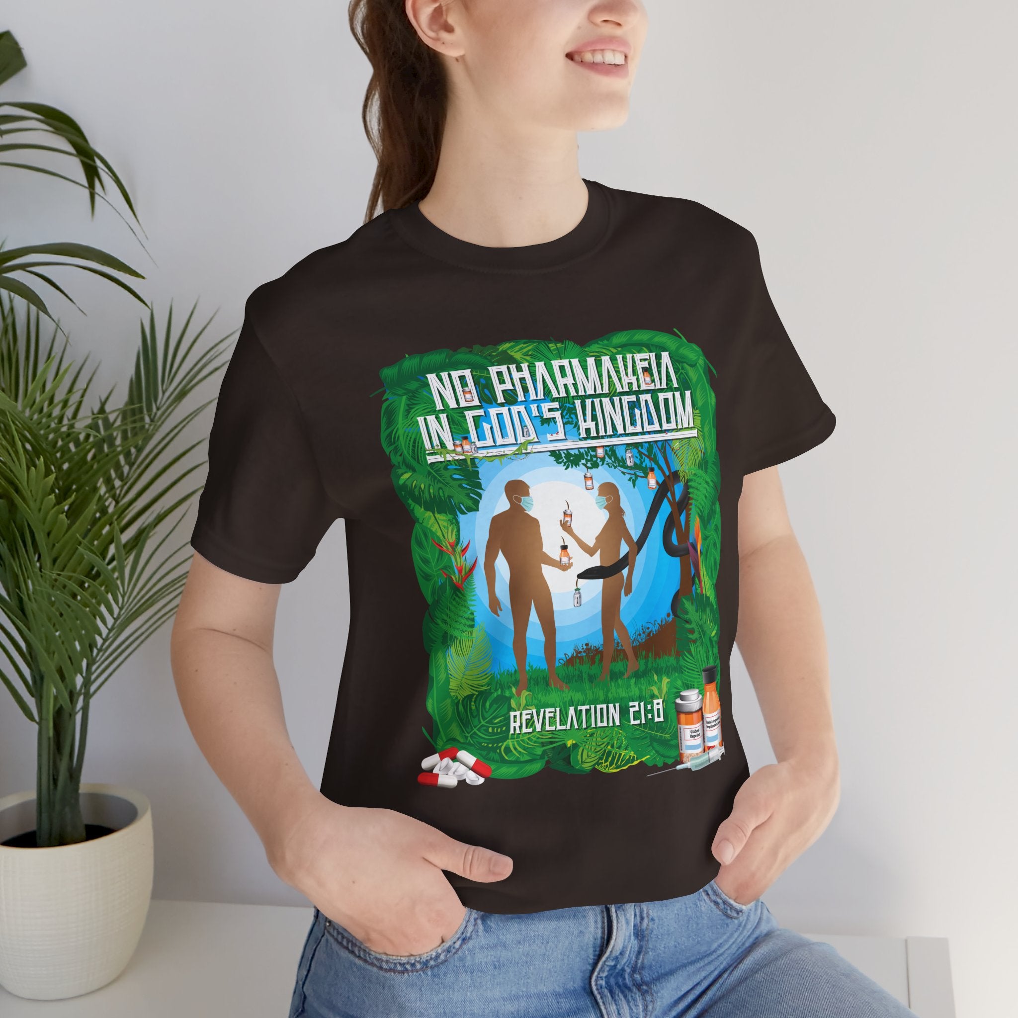 No Pharmakeia in God's Kingdom - Unisex Soft Cotton Short Sleeve T-Shirt