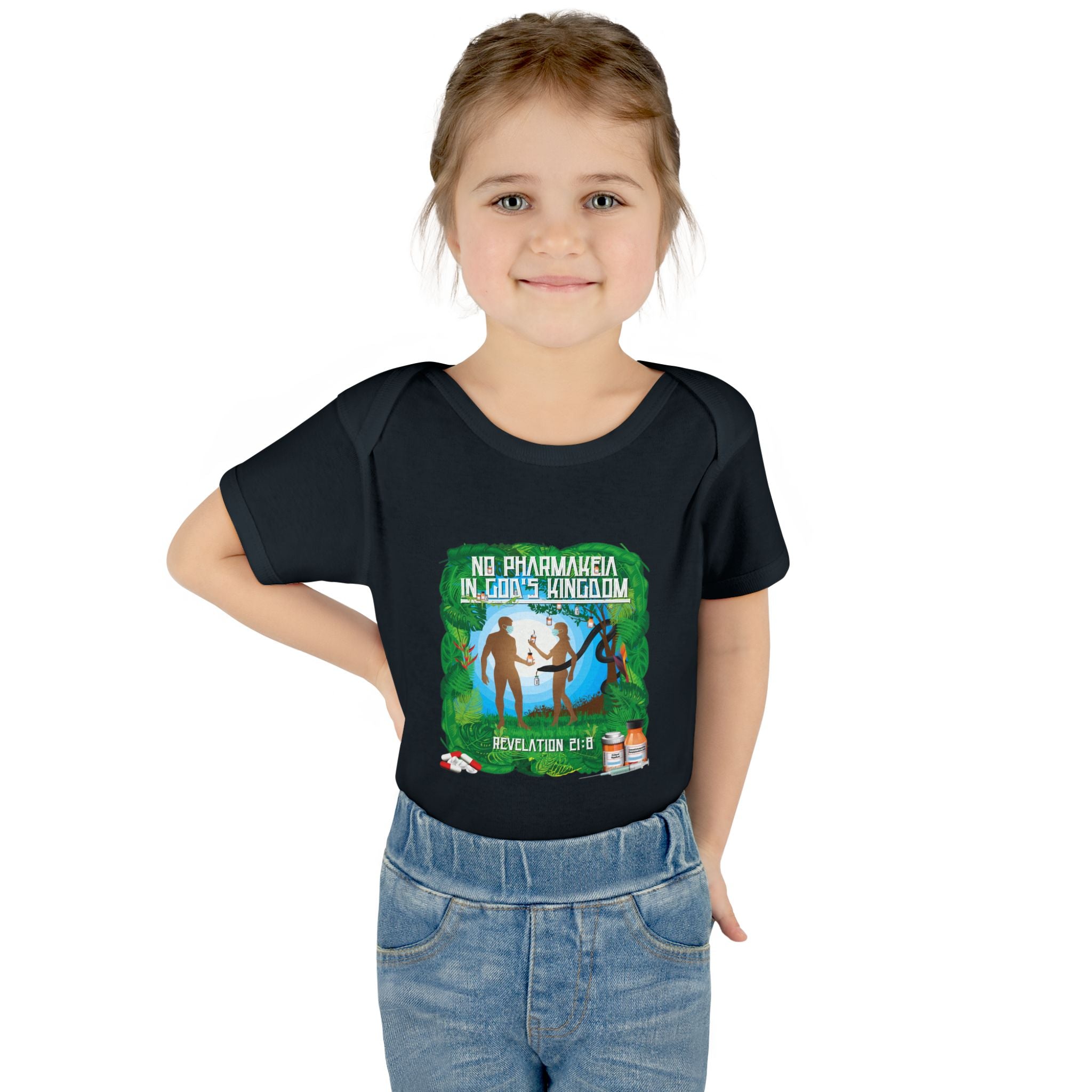 No Pharmakeia in God's Kingdom - Infant Soft Cotton Onsie Bodysuit