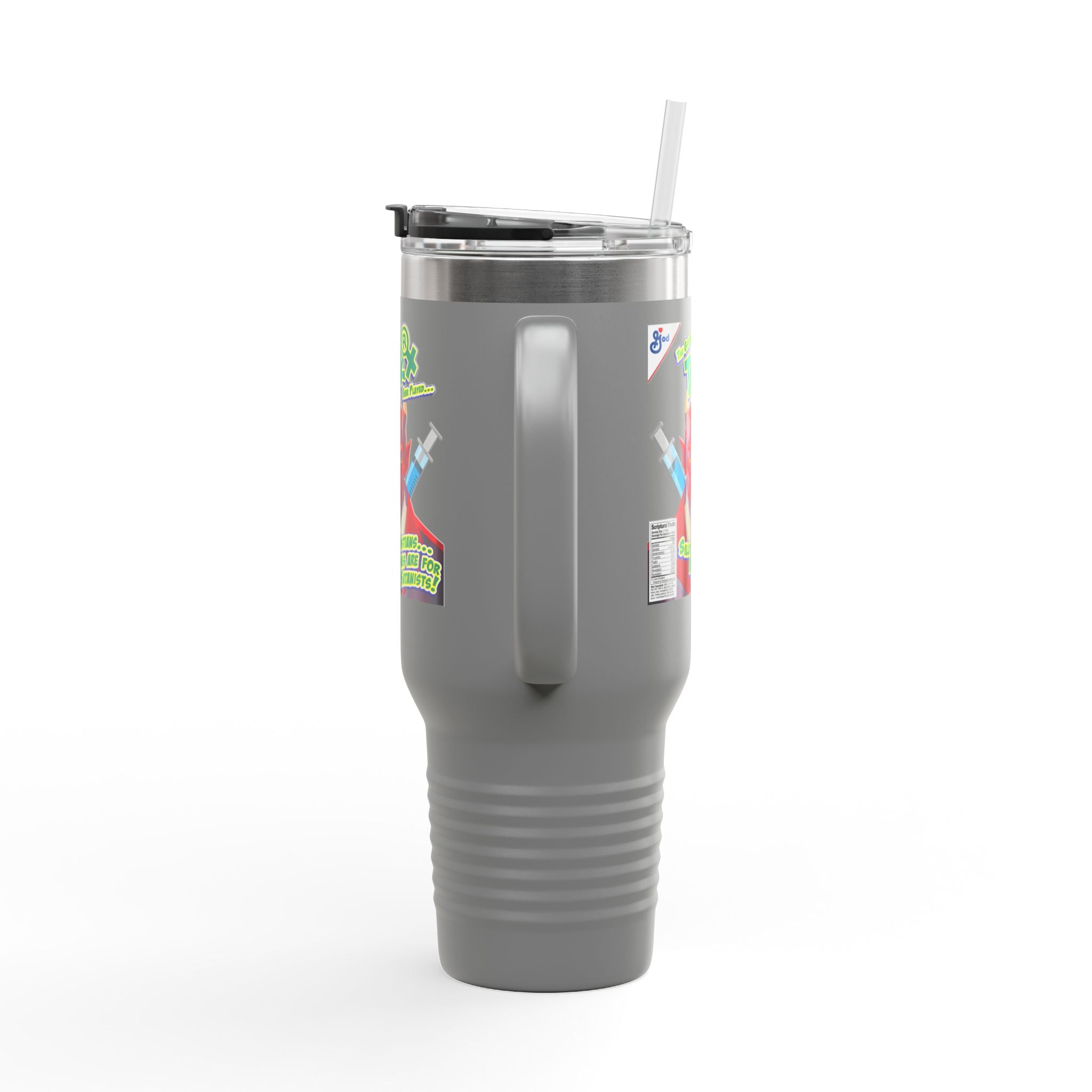 Silly Christians, Vaccines are for Satanists - 40oz Insulated Travel Mug