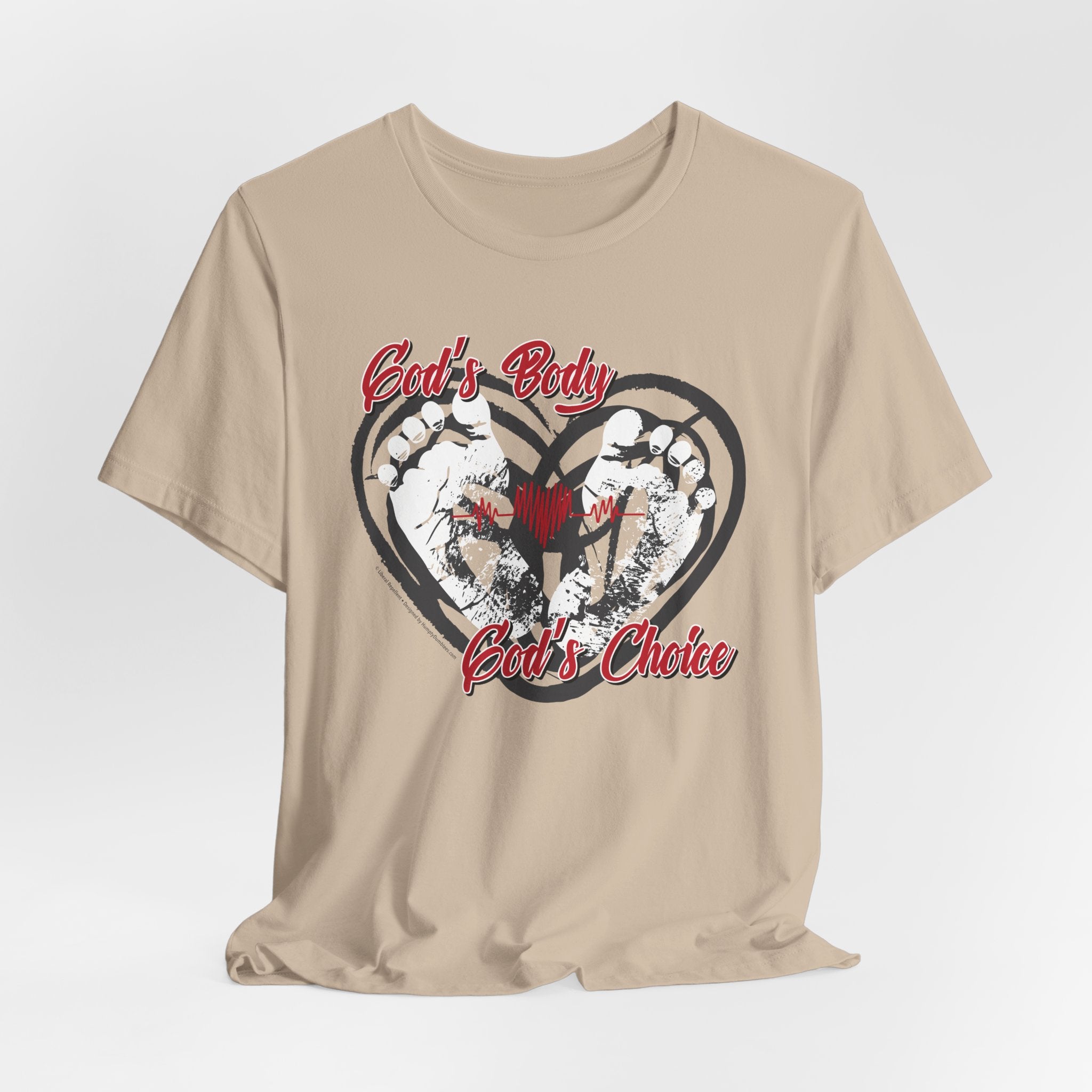 God's Body, God's Choice - Unisex Soft Cotton Short Sleeve T-Shirt