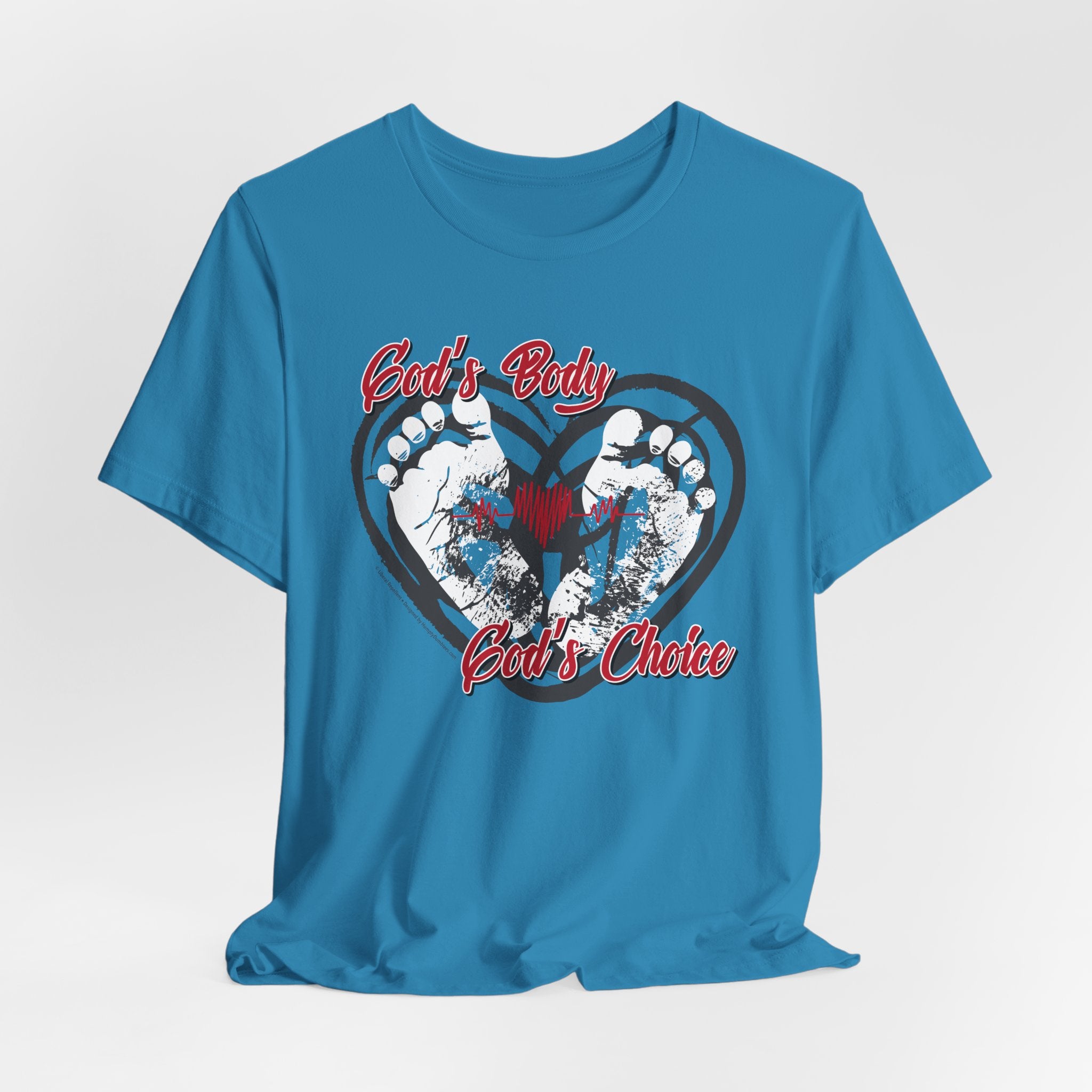 God's Body, God's Choice - Unisex Soft Cotton Short Sleeve T-Shirt