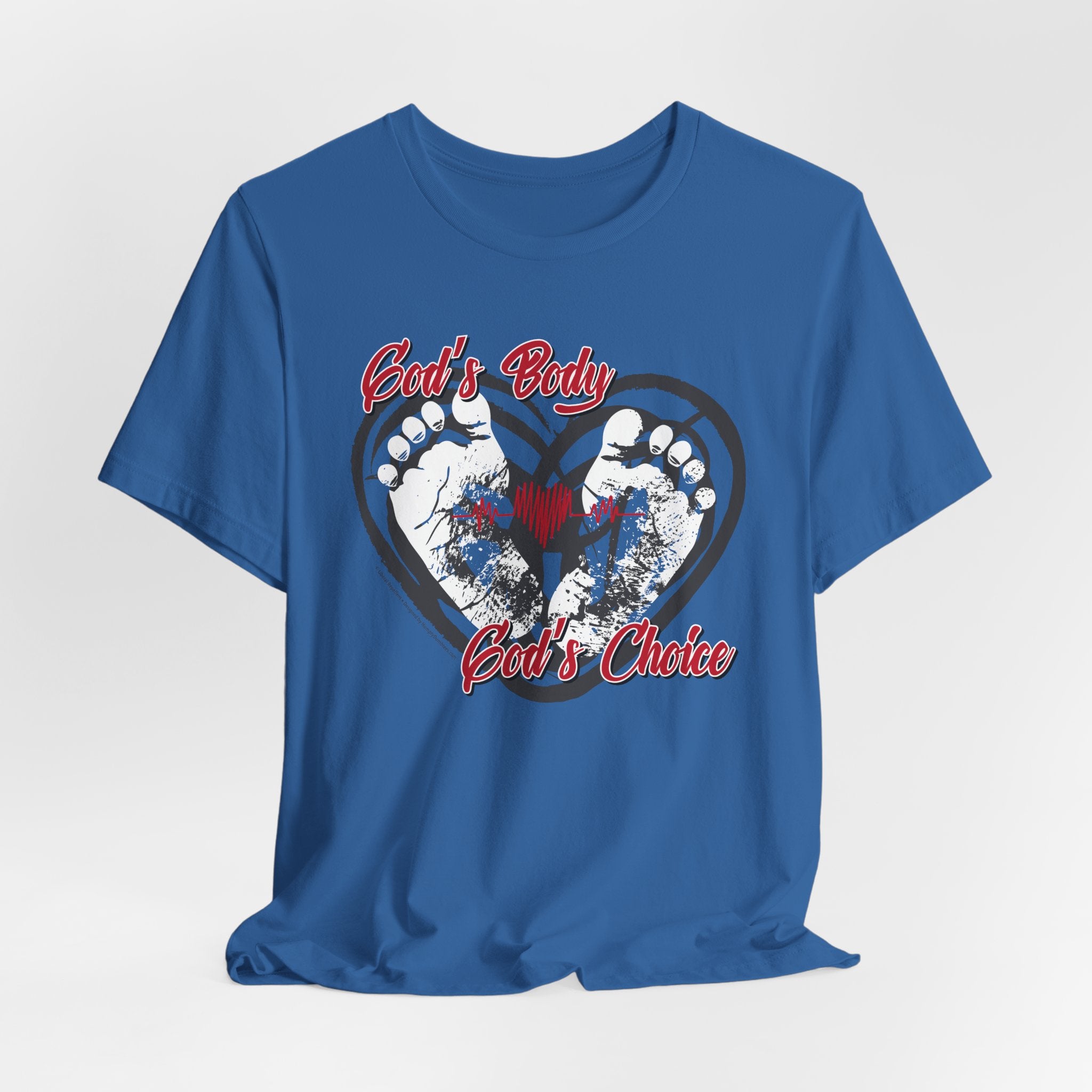 God's Body, God's Choice - Unisex Soft Cotton Short Sleeve T-Shirt