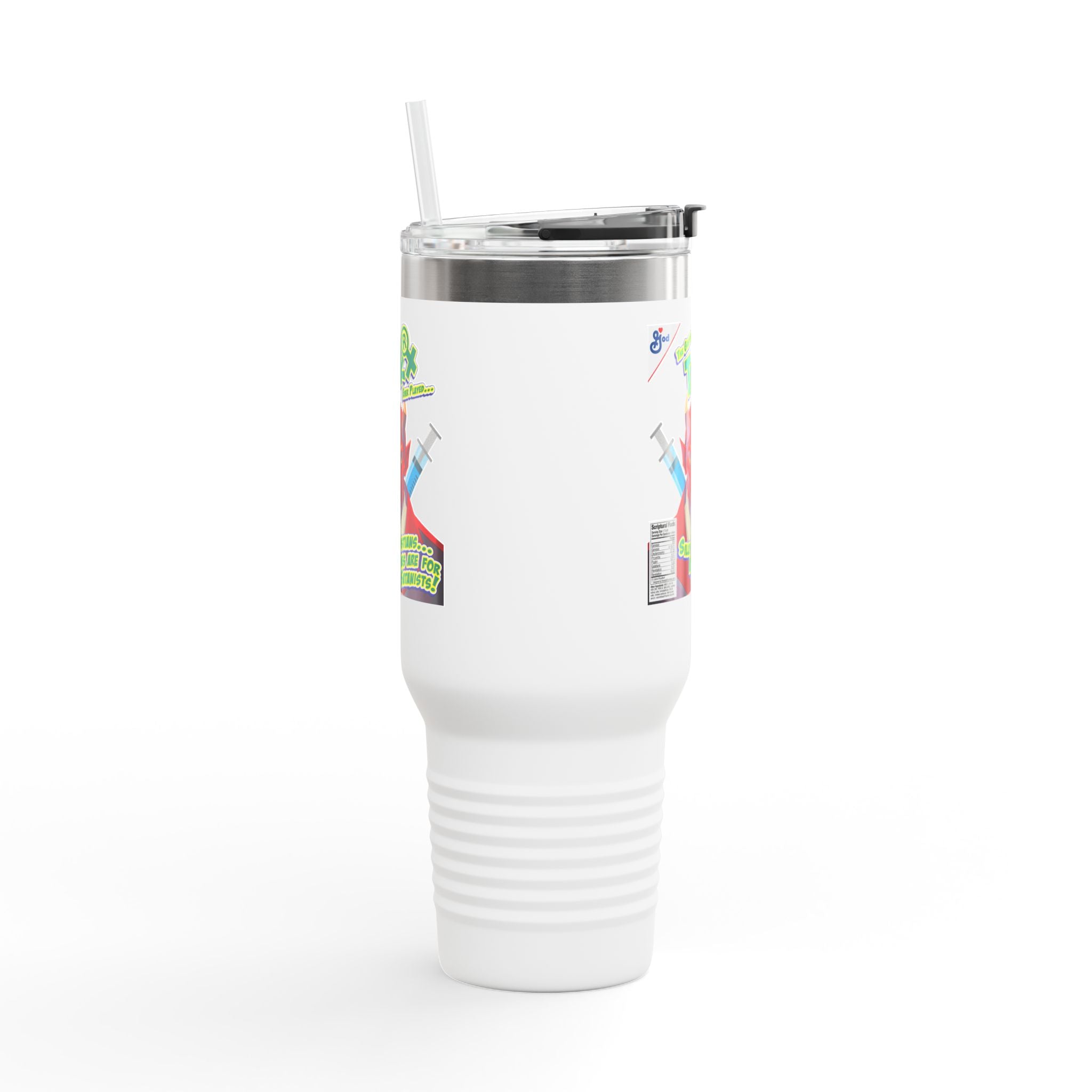 Silly Christians, Vaccines are for Satanists - 40oz Insulated Travel Mug