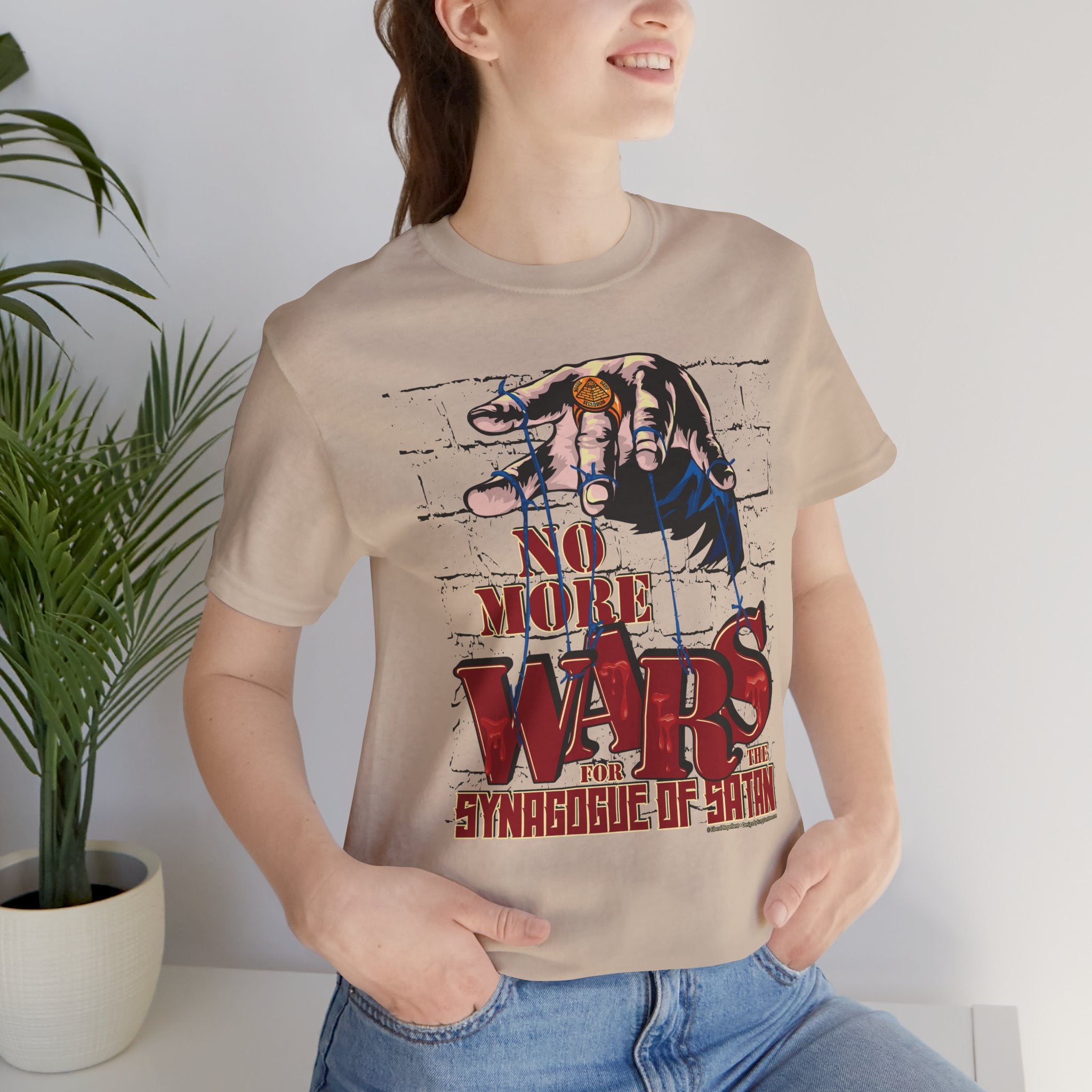 No More Wars for the Synagogue of Satan - Unisex Soft Cotton Short Sleeve T-Shirt