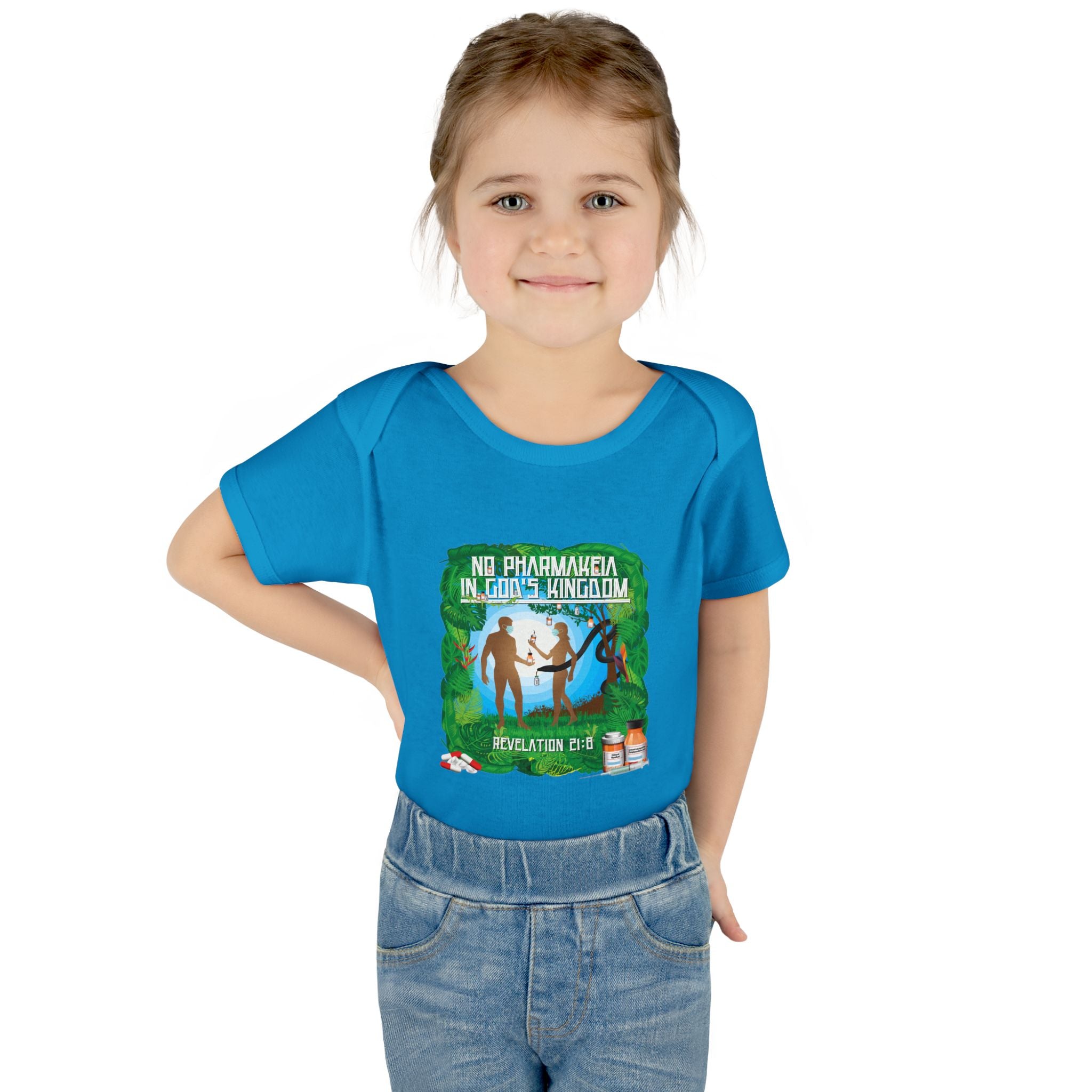 No Pharmakeia in God's Kingdom - Infant Soft Cotton Onsie Bodysuit
