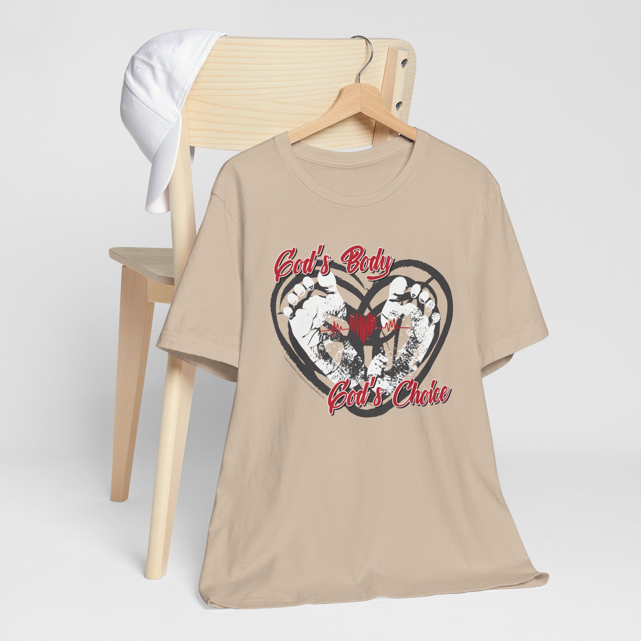God's Body, God's Choice - Unisex Soft Cotton Short Sleeve T-Shirt