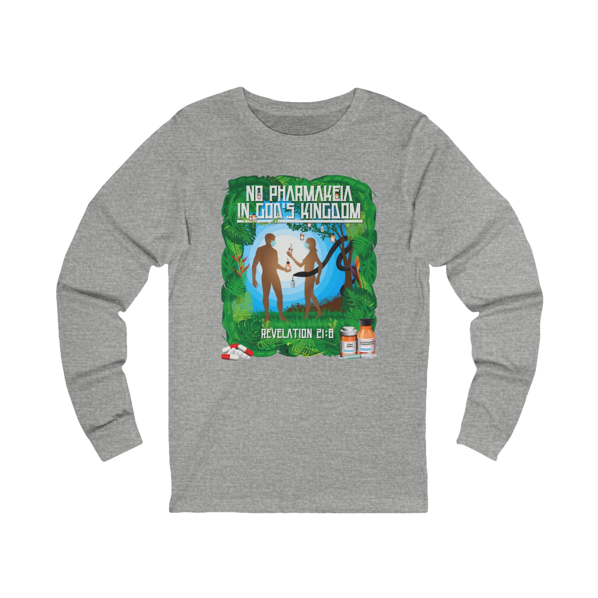 No Pharmakeia In God's Kingdom - Unisex Soft Cotton Long Sleeve T-Shirt
