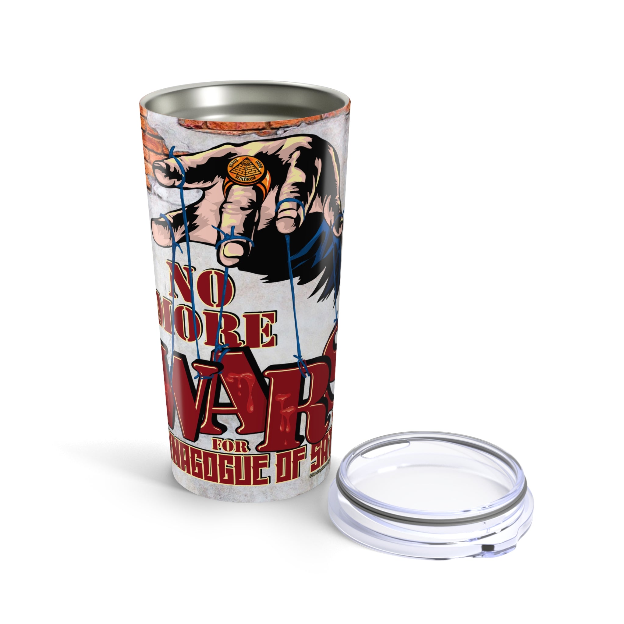 No More Wars for the Synagogue of Satan - 20oz Insulated Travel Tumbler