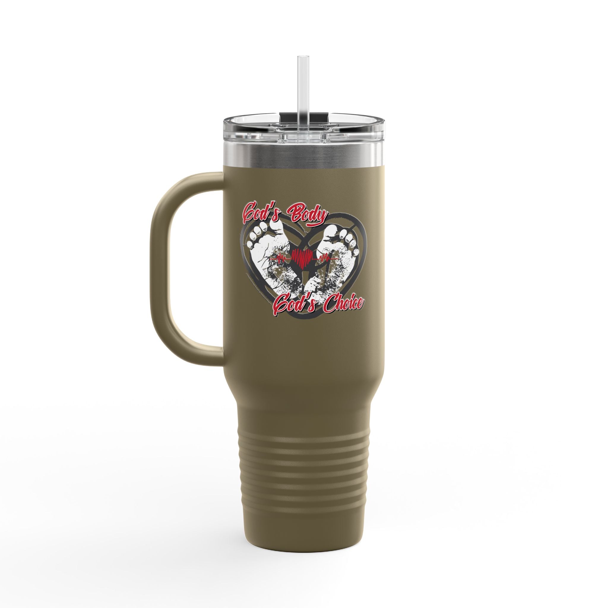 God's Body, God's Choice - 40oz Insulated Travel Mug