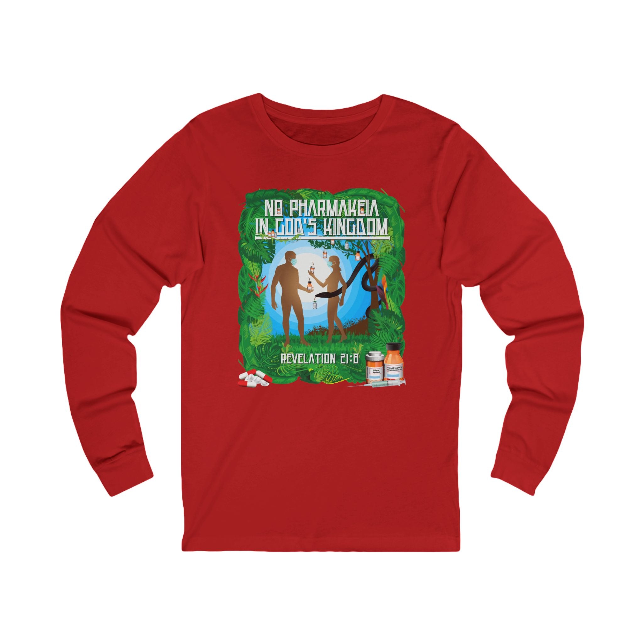 No Pharmakeia In God's Kingdom - Unisex Soft Cotton Long Sleeve T-Shirt