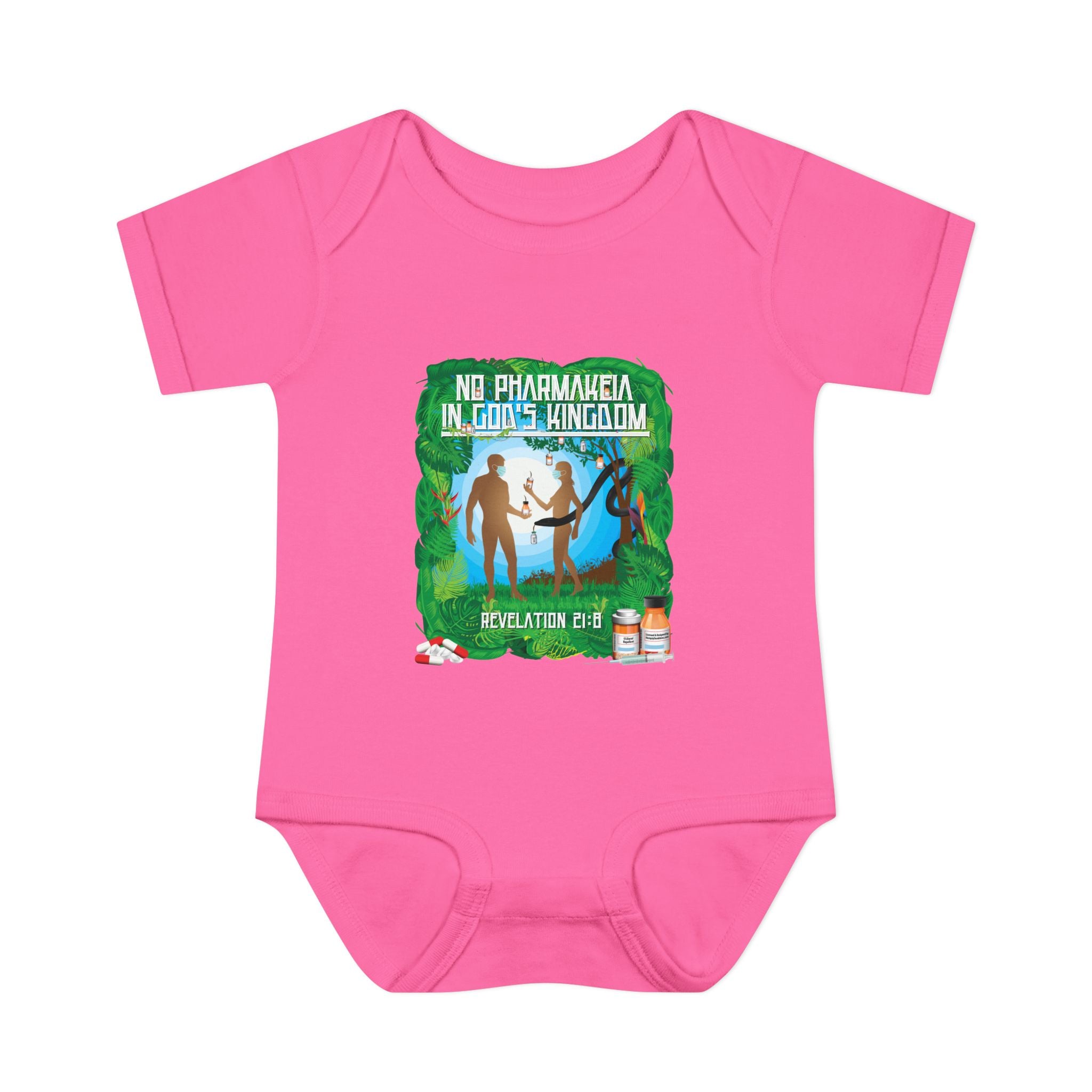 No Pharmakeia in God's Kingdom - Infant Soft Cotton Onsie Bodysuit
