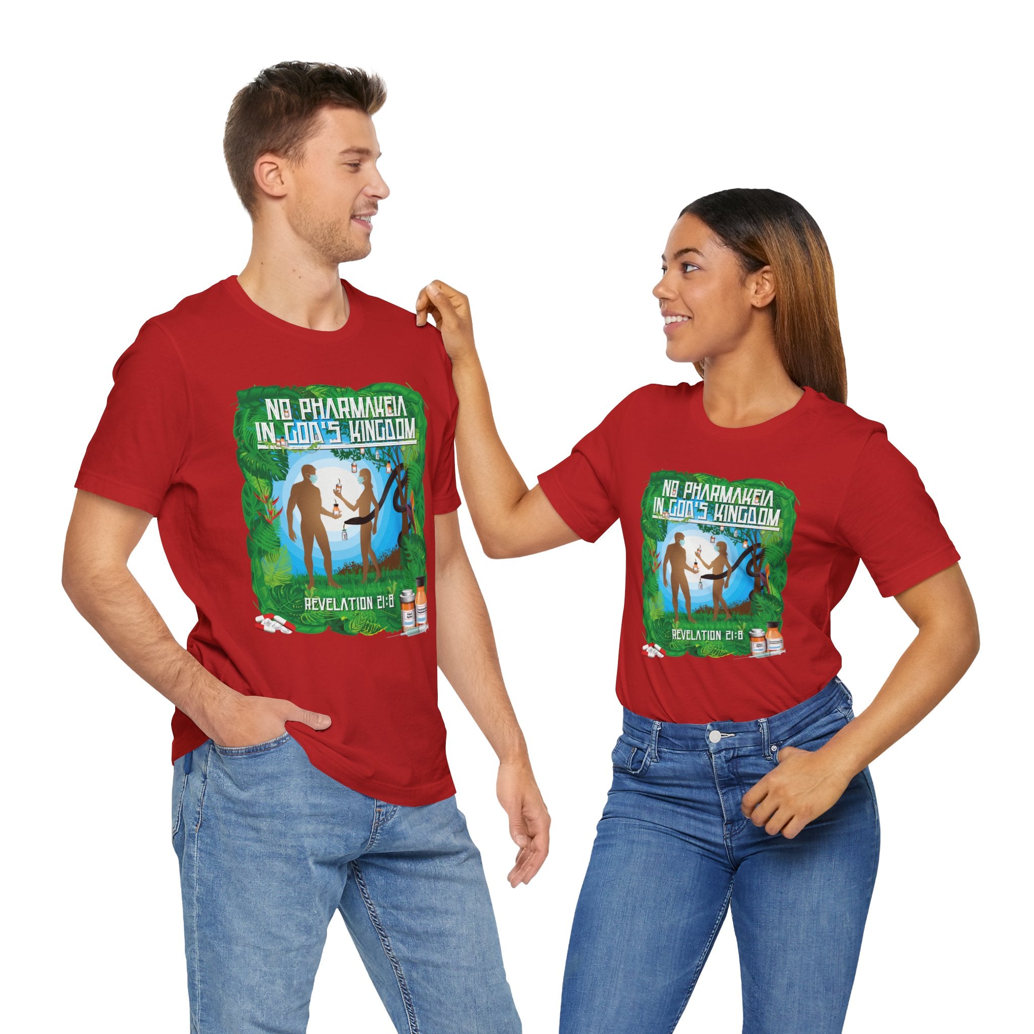 No Pharmakeia in God's Kingdom - Unisex Soft Cotton Short Sleeve T-Shirt