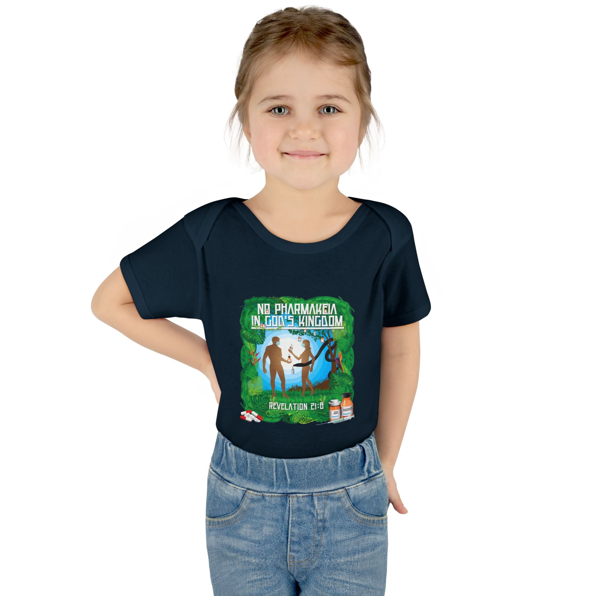 No Pharmakeia in God's Kingdom - Infant Soft Cotton Onsie Bodysuit