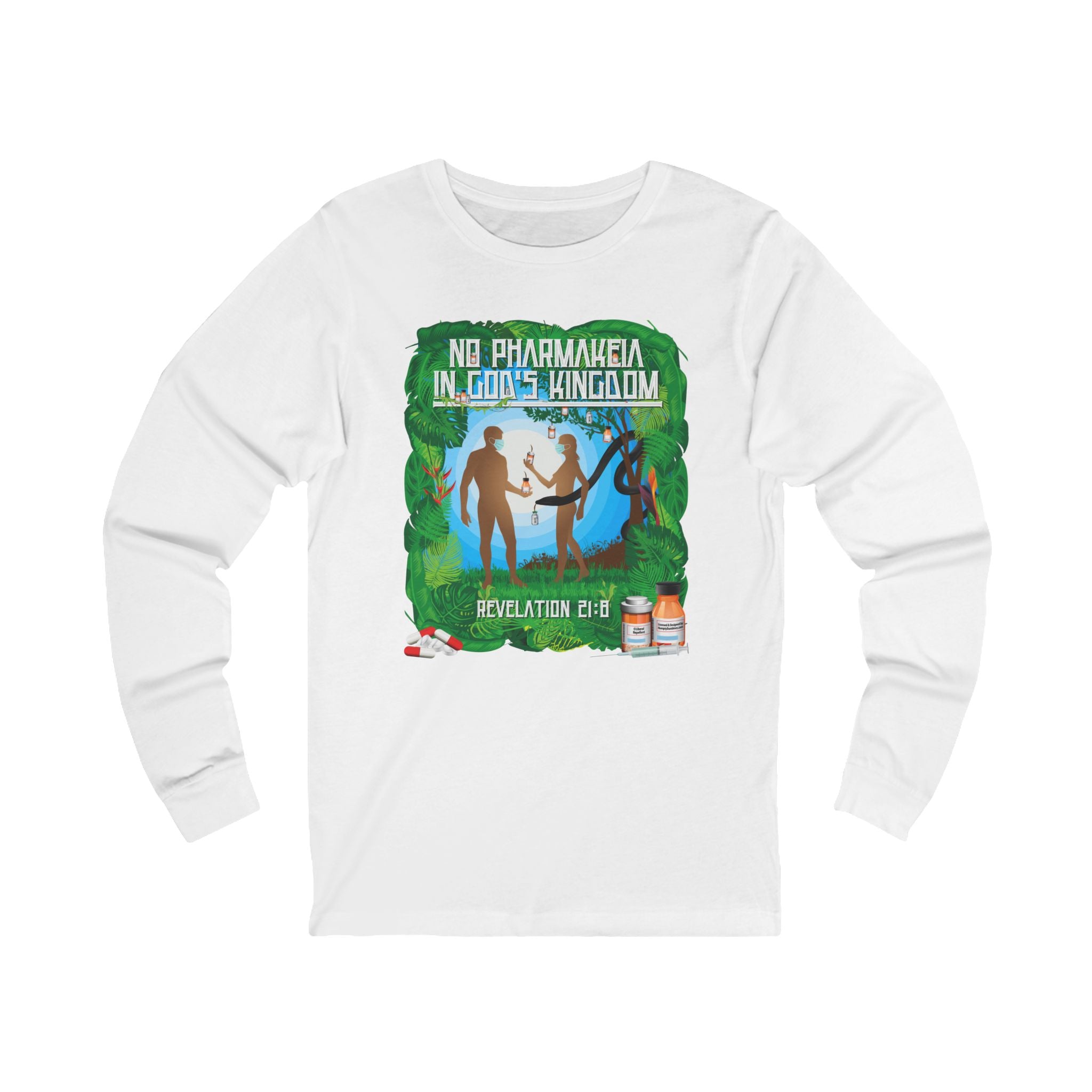No Pharmakeia In God's Kingdom - Unisex Soft Cotton Long Sleeve T-Shirt