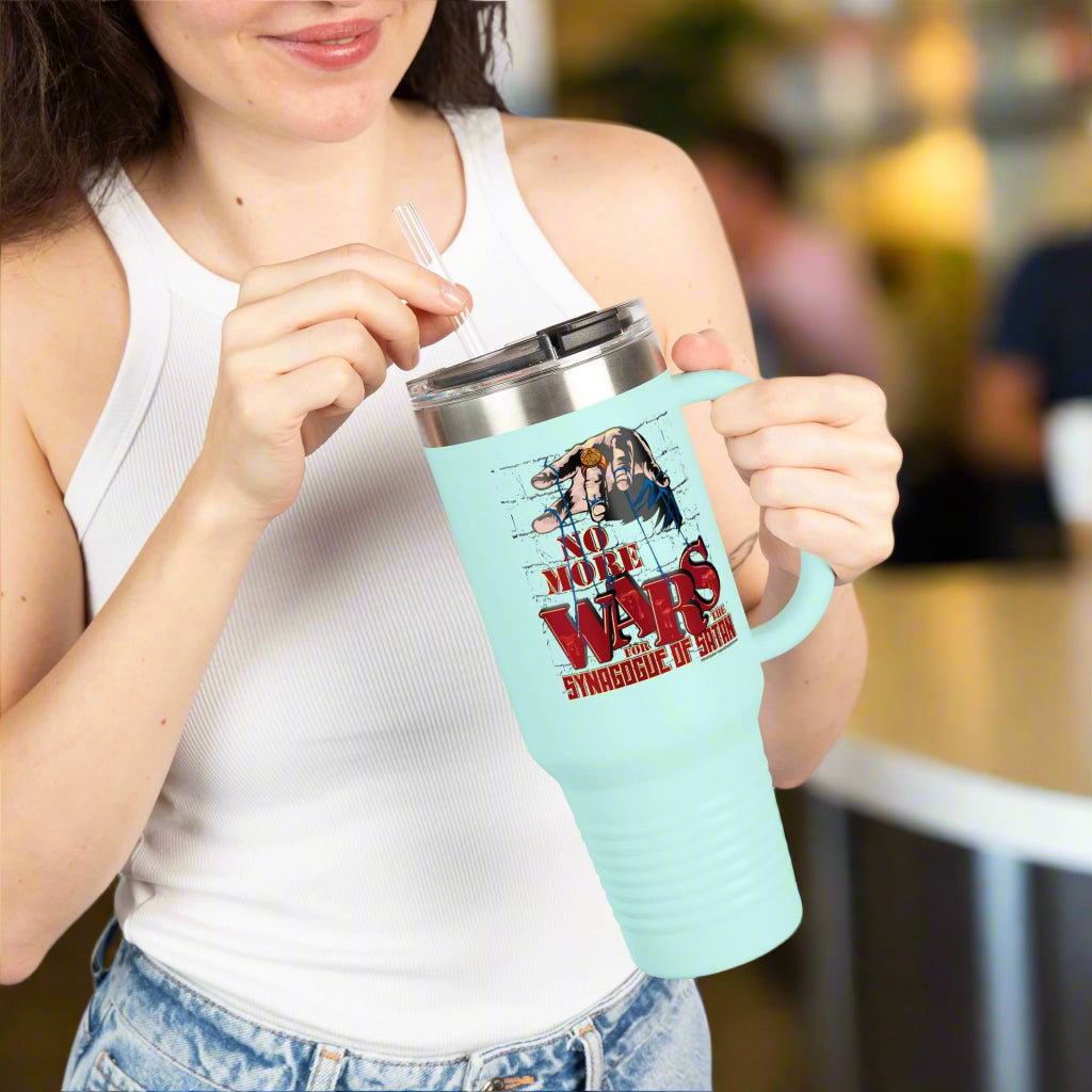 No More Wars for the Synagogue of Satan - 40oz Insulated Travel Mug