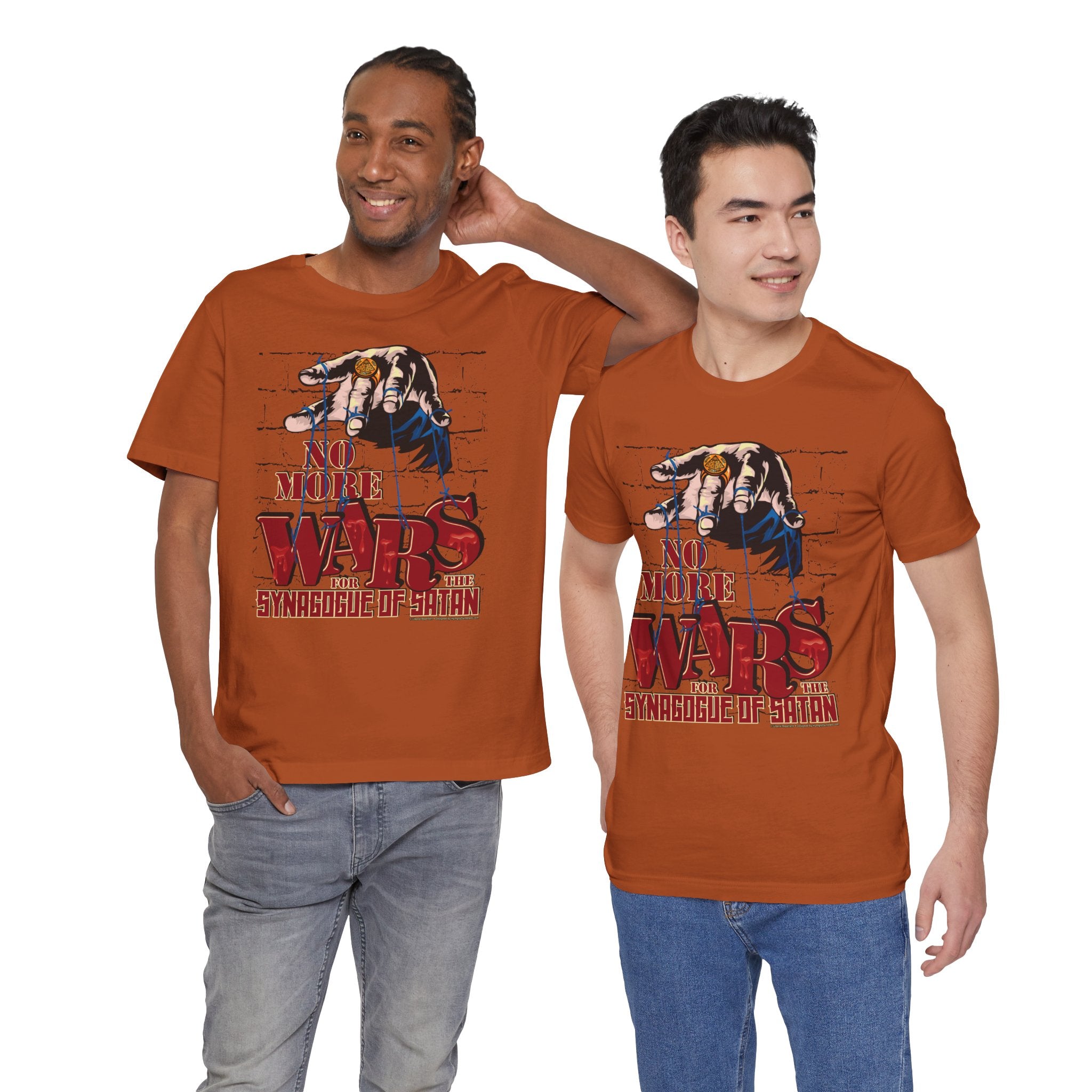 No More Wars for the Synagogue of Satan - Unisex Soft Cotton Short Sleeve T-Shirt
