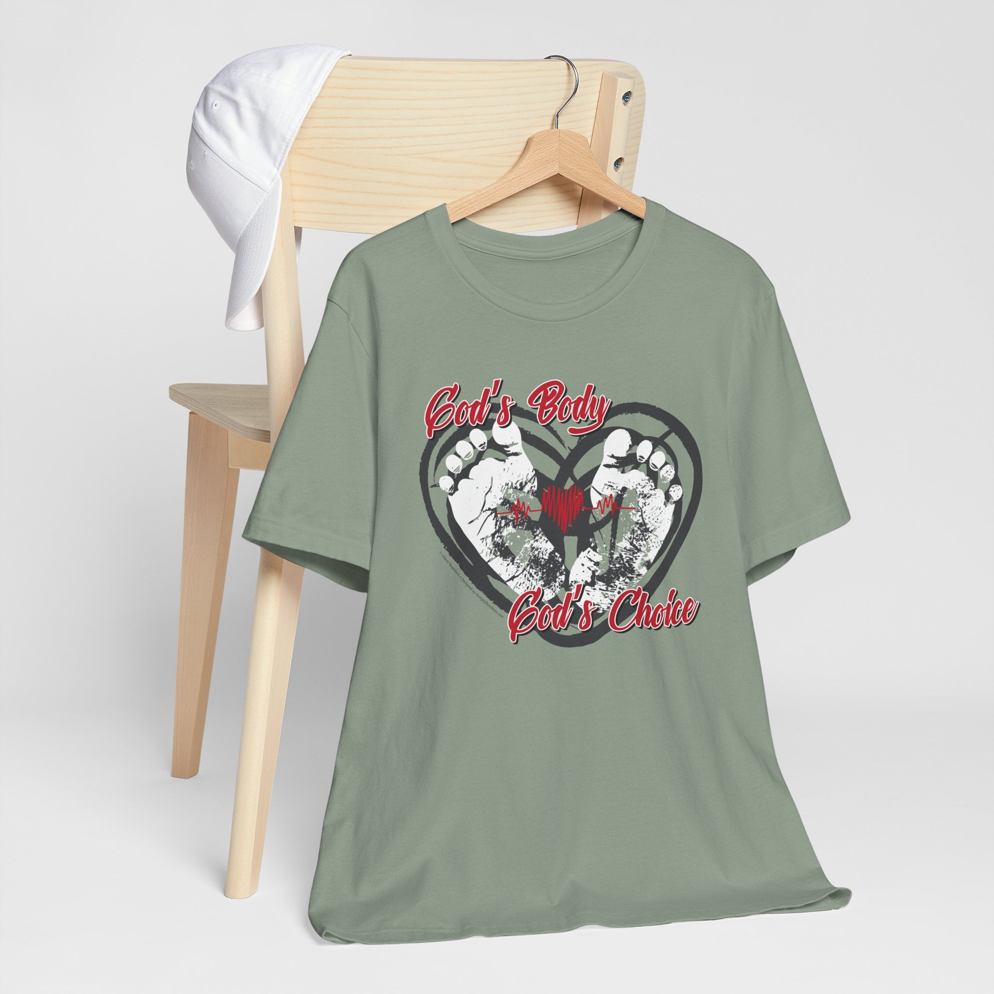 God's Body, God's Choice - Unisex Soft Cotton Short Sleeve T-Shirt