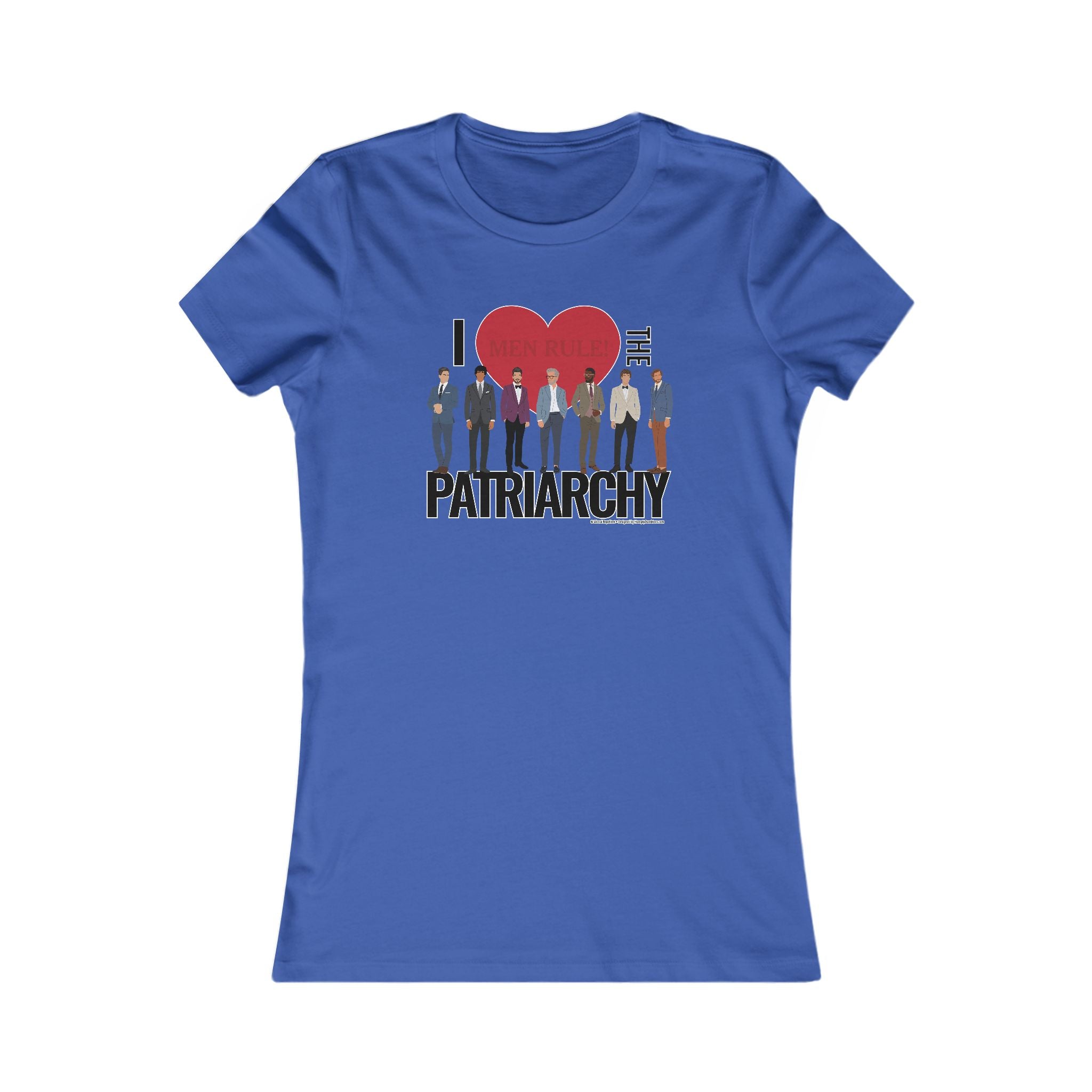 I Heart the Patriarchy (The Good 'Ol Boys Club Edition) - Ladies Soft Cotton Cap Sleeve T-Shirt