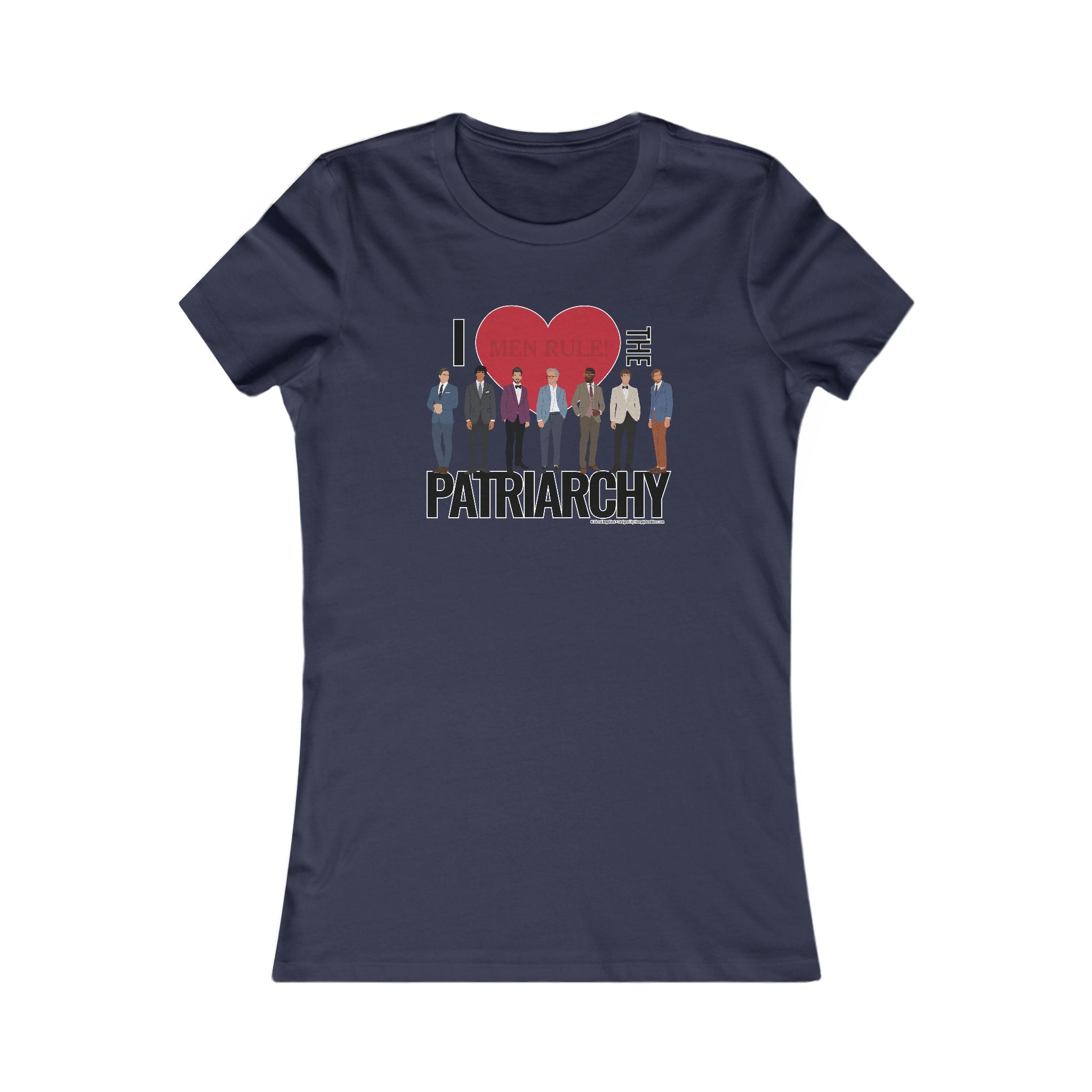 I Heart the Patriarchy (The Good 'Ol Boys Club Edition) - Ladies Soft Cotton Cap Sleeve T-Shirt