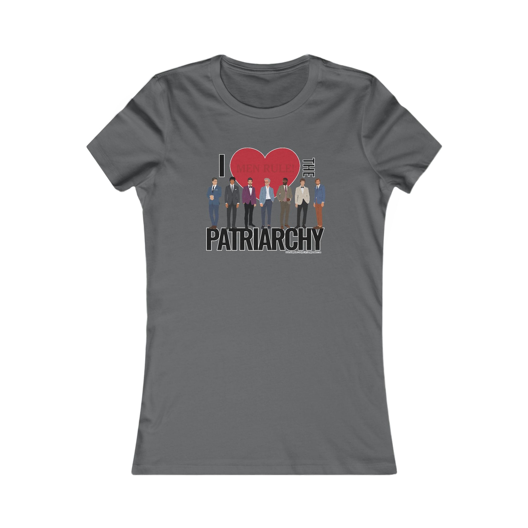 I Heart the Patriarchy (The Good 'Ol Boys Club Edition) - Ladies Soft Cotton Cap Sleeve T-Shirt