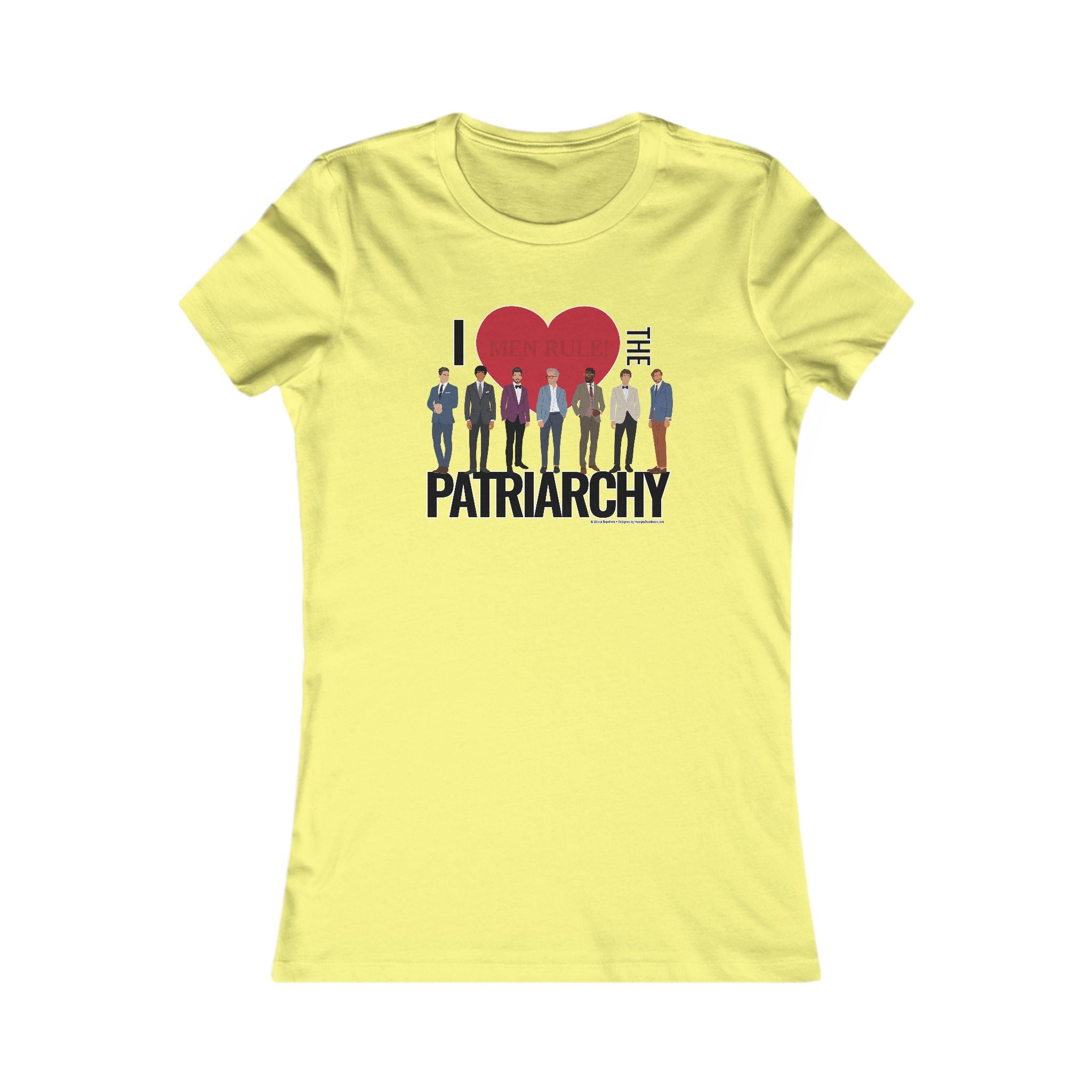 I Heart the Patriarchy (The Good 'Ol Boys Club Edition) - Ladies Soft Cotton Cap Sleeve T-Shirt