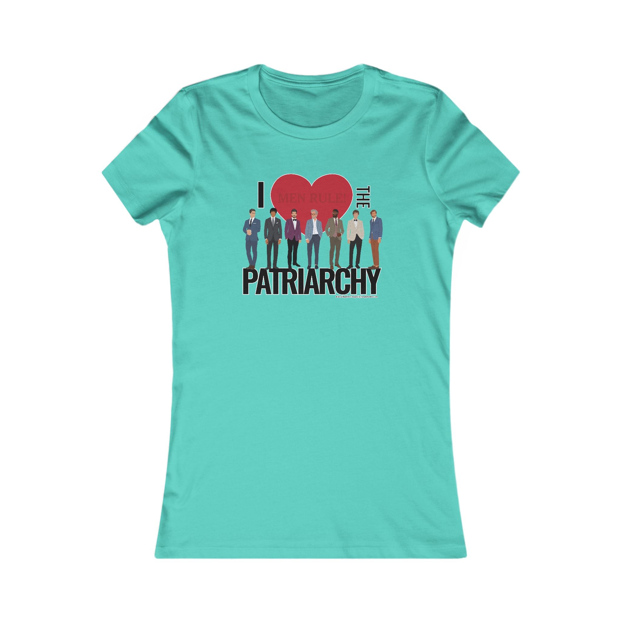 I Heart the Patriarchy (The Good 'Ol Boys Club Edition) - Ladies Soft Cotton Cap Sleeve T-Shirt