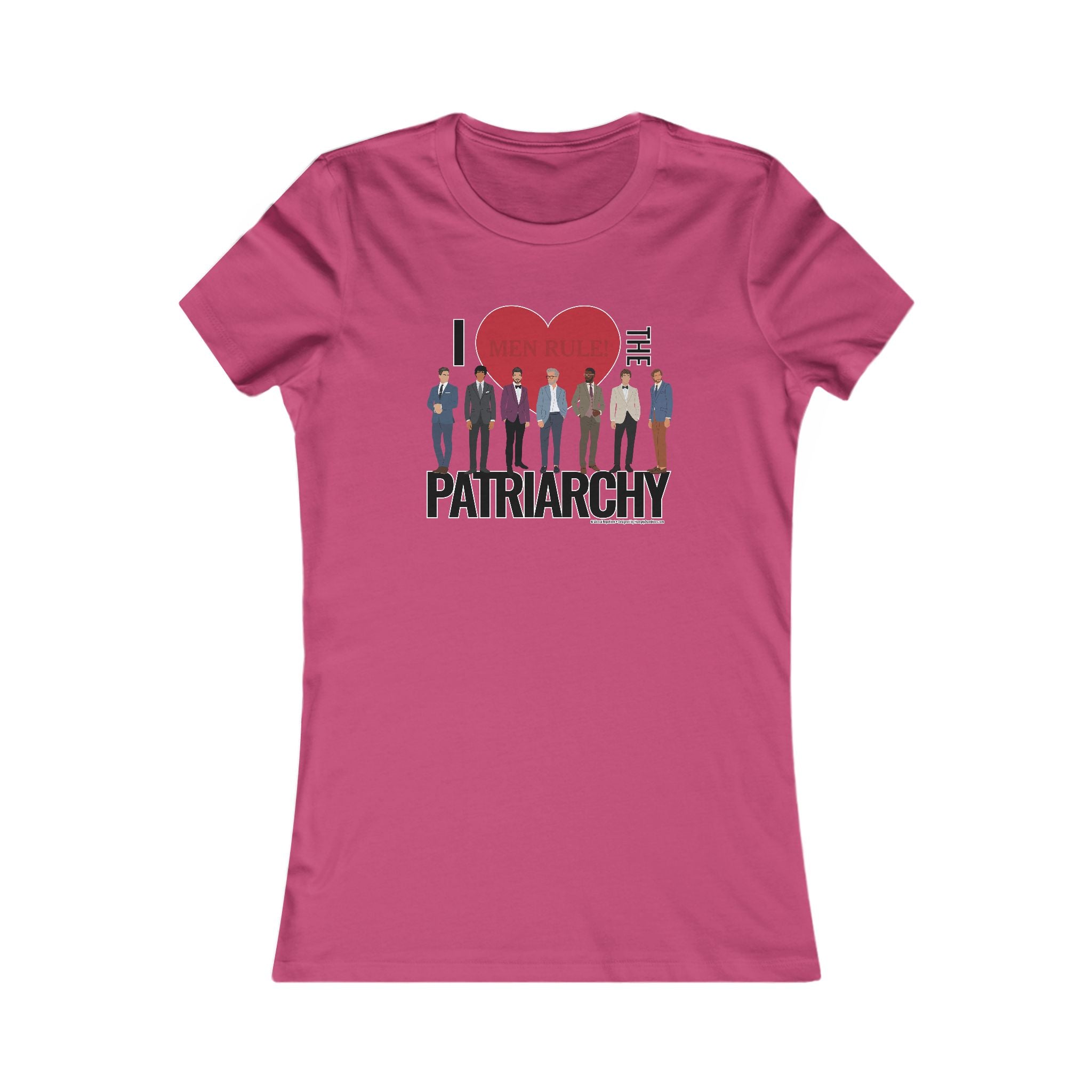 I Heart the Patriarchy (The Good 'Ol Boys Club Edition) - Ladies Soft Cotton Cap Sleeve T-Shirt