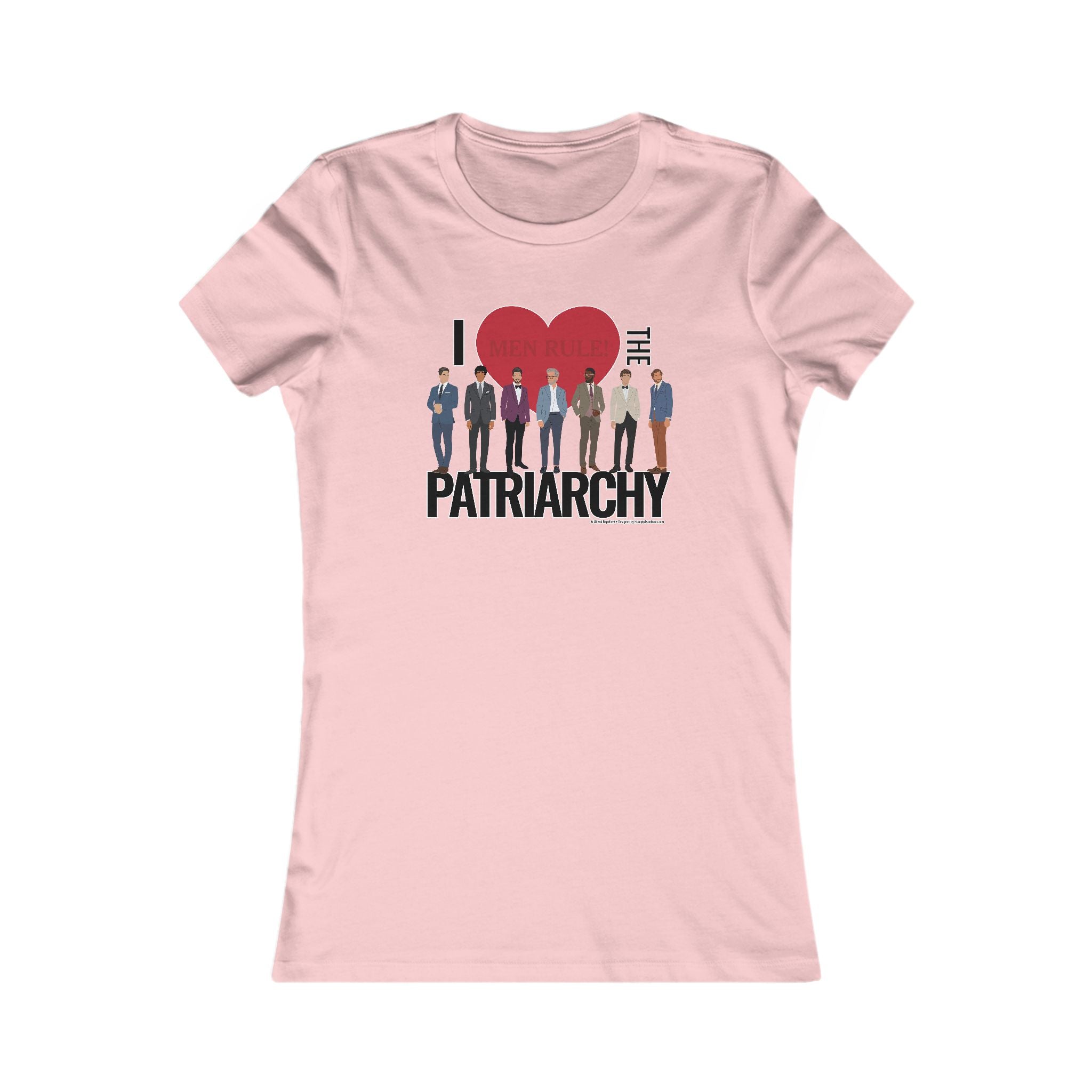 I Heart the Patriarchy (The Good 'Ol Boys Club Edition) - Ladies Soft Cotton Cap Sleeve T-Shirt