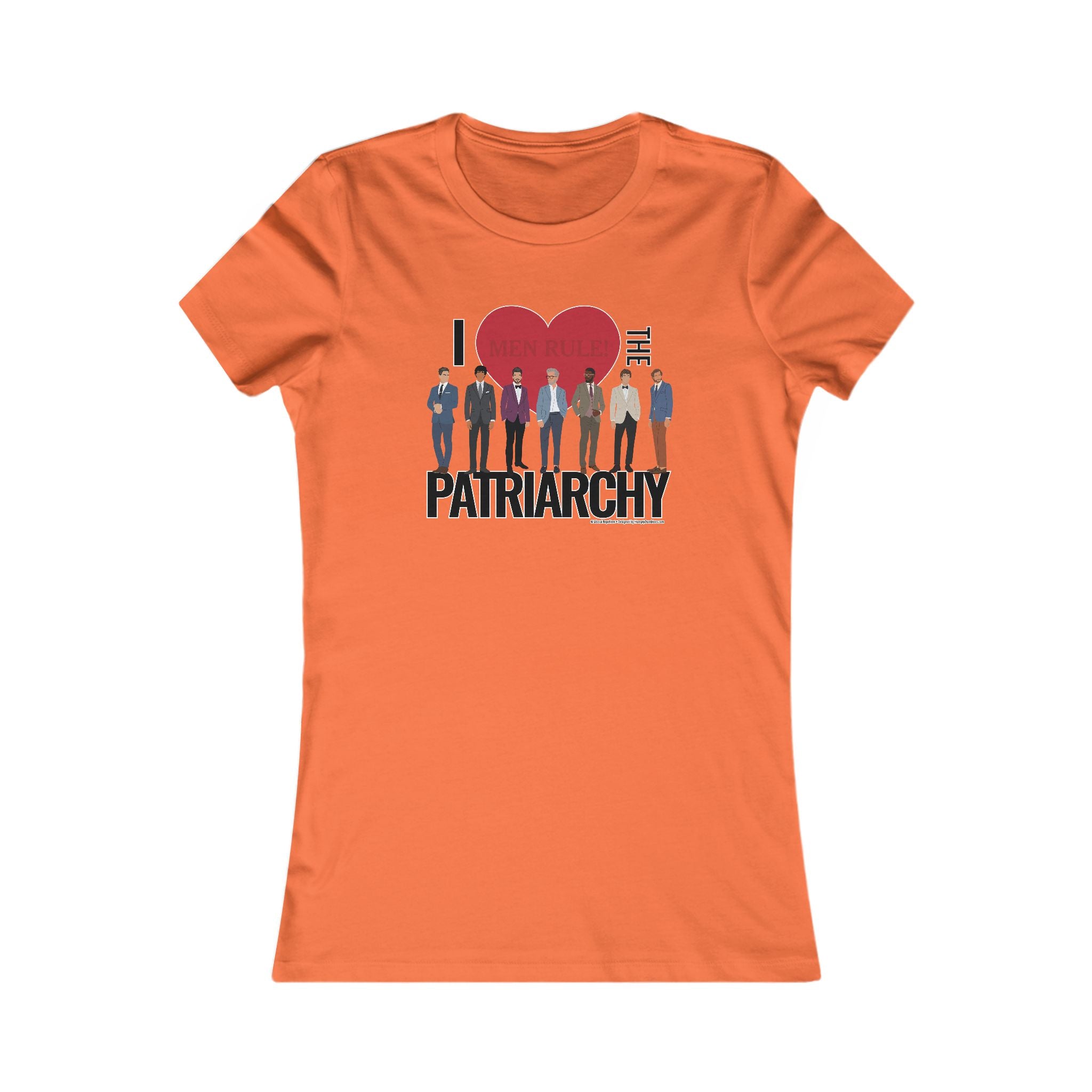 I Heart the Patriarchy (The Good 'Ol Boys Club Edition) - Ladies Soft Cotton Cap Sleeve T-Shirt
